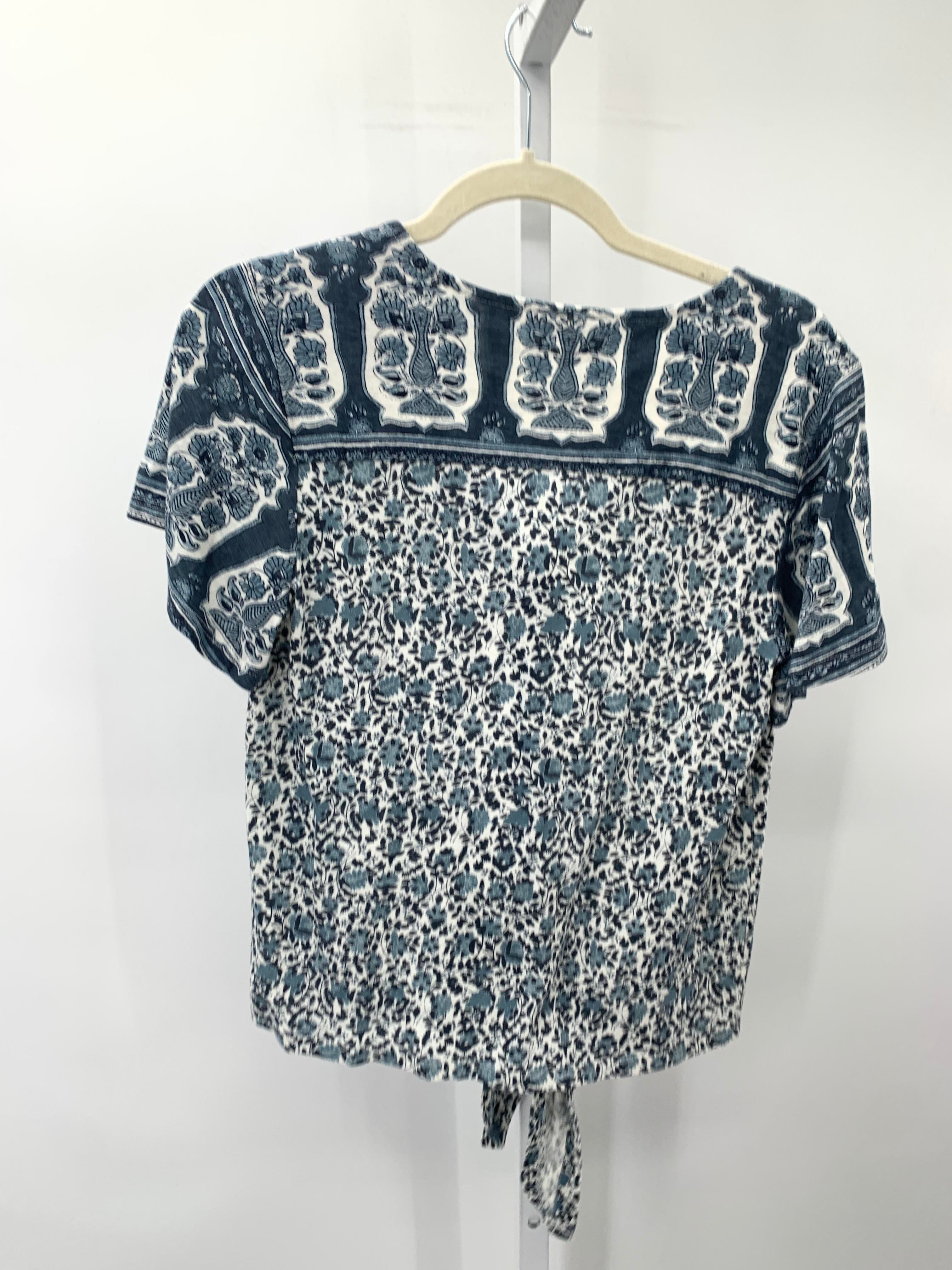 Lucky Brand Size Medium Misses Short Sleeve Shirt
