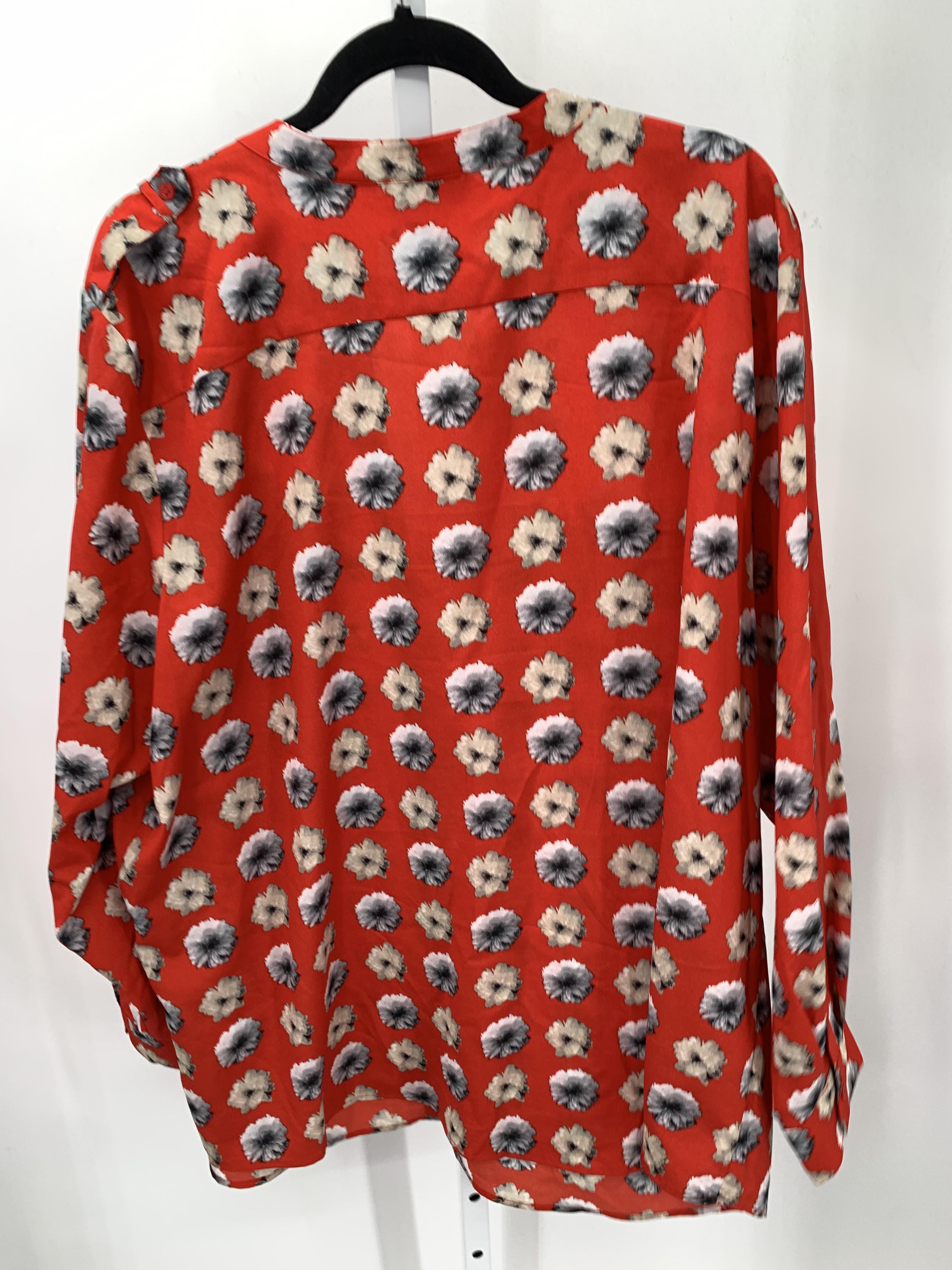 Calvin Klein Size 3X Womens Long Sleeve Shirt