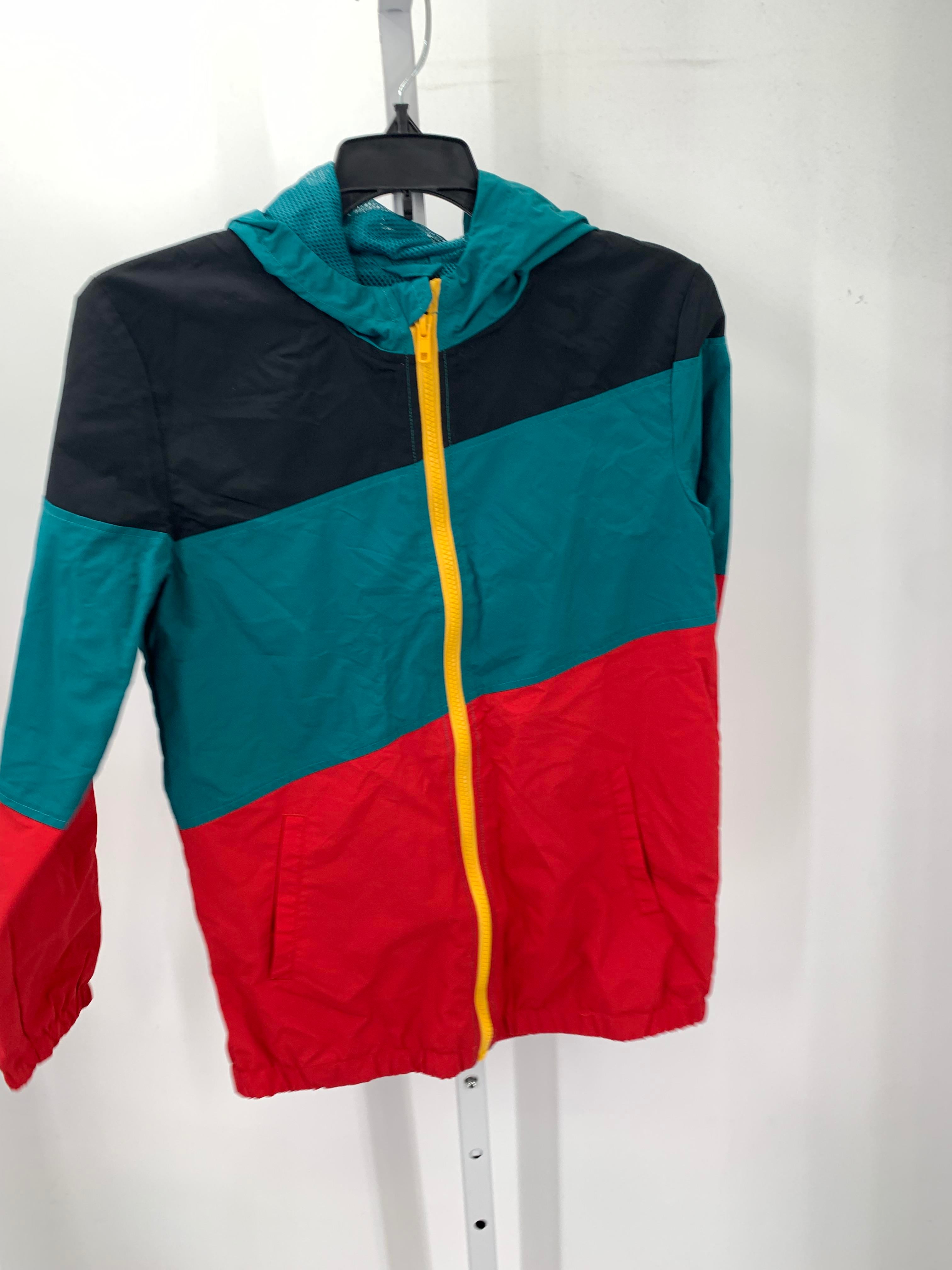 NEW RED BLACK HOODED WINDBREAKER