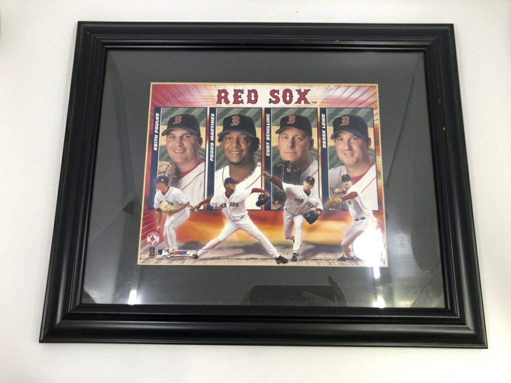 RED SOX FRAMED PITCHERS.