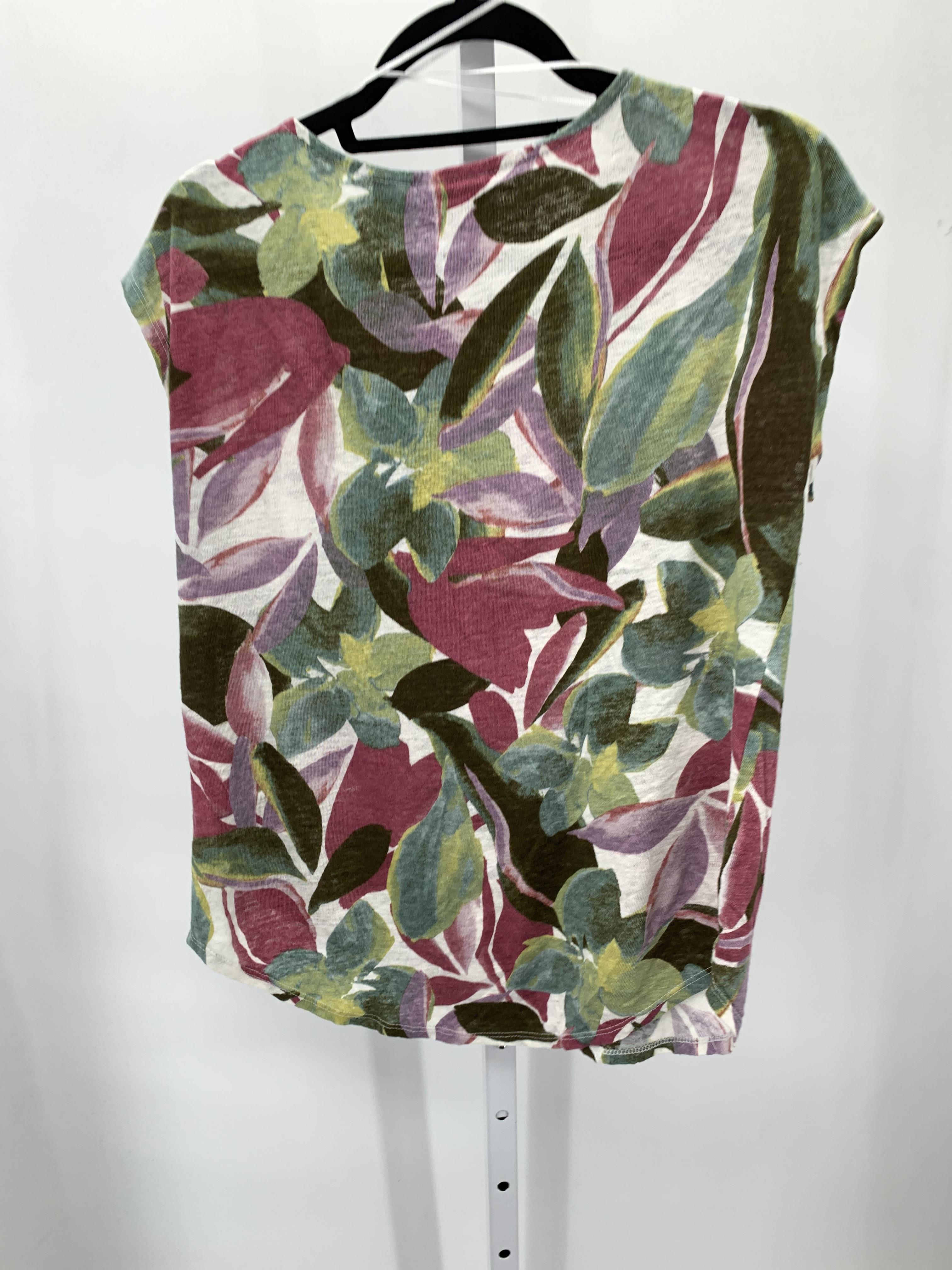 Tahari Size Medium Misses Short Sleeve Shirt