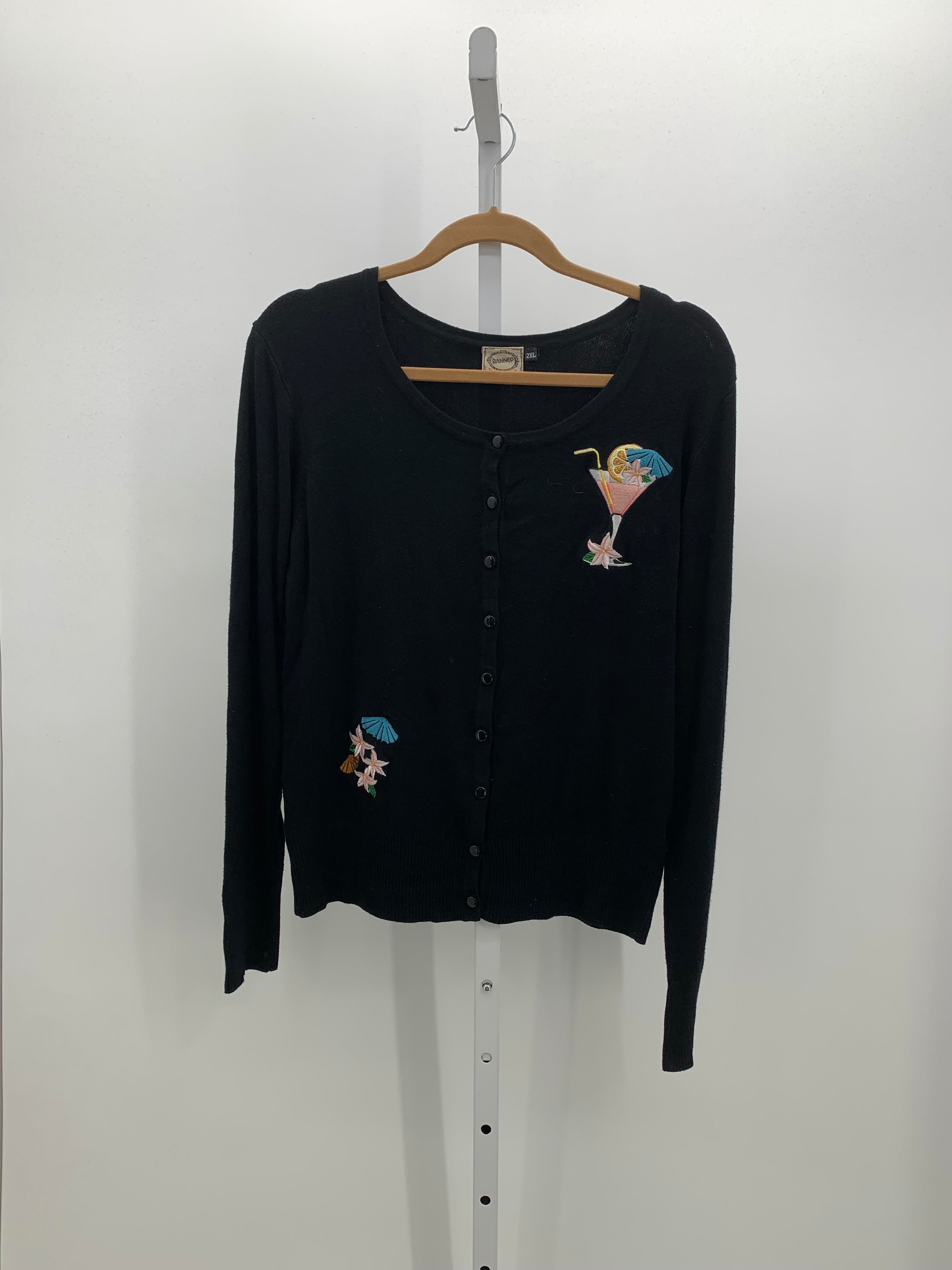 Size 2X Womens Long Slv Sweater
