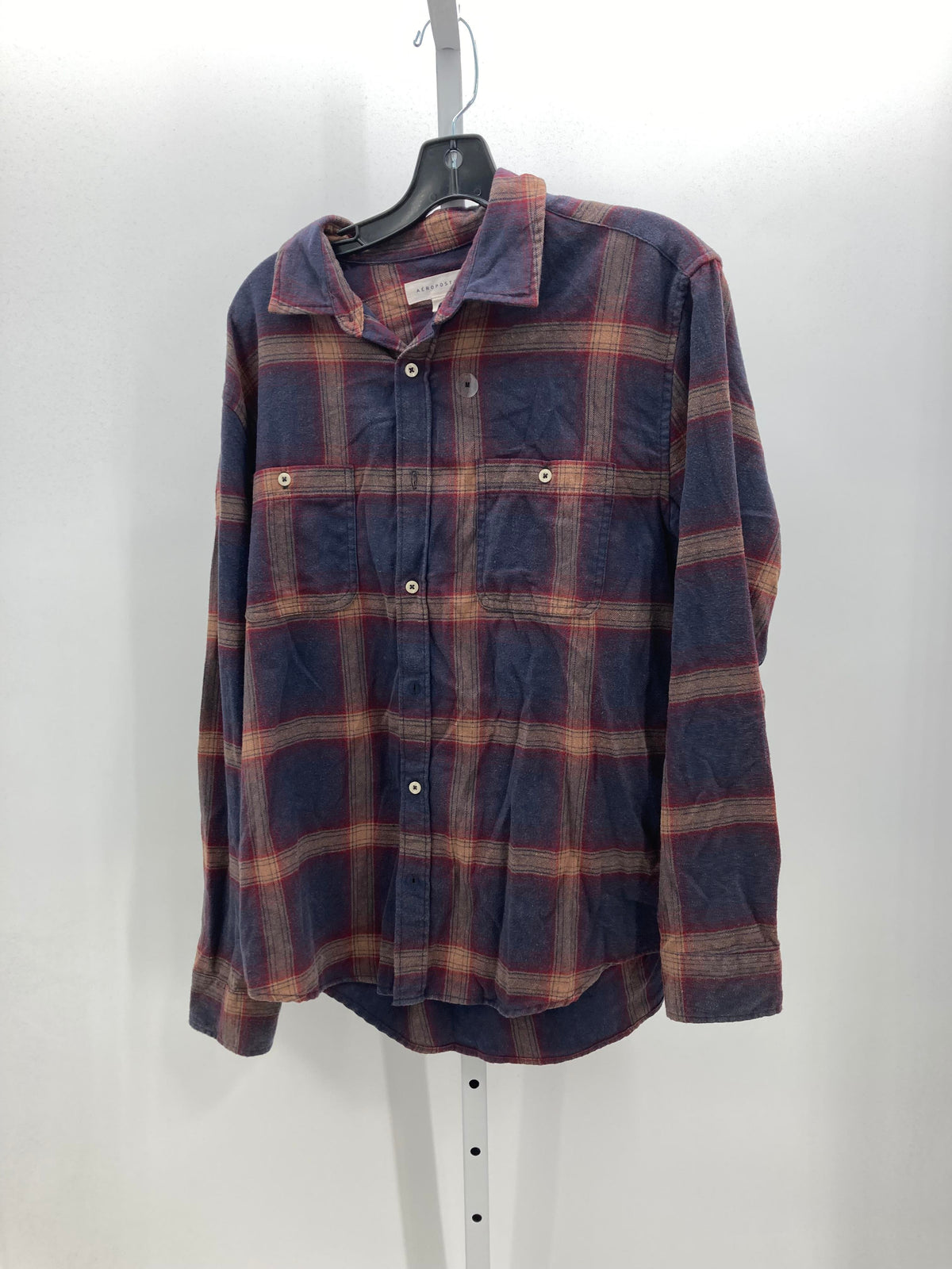 NEW PLAID BTN DOWN