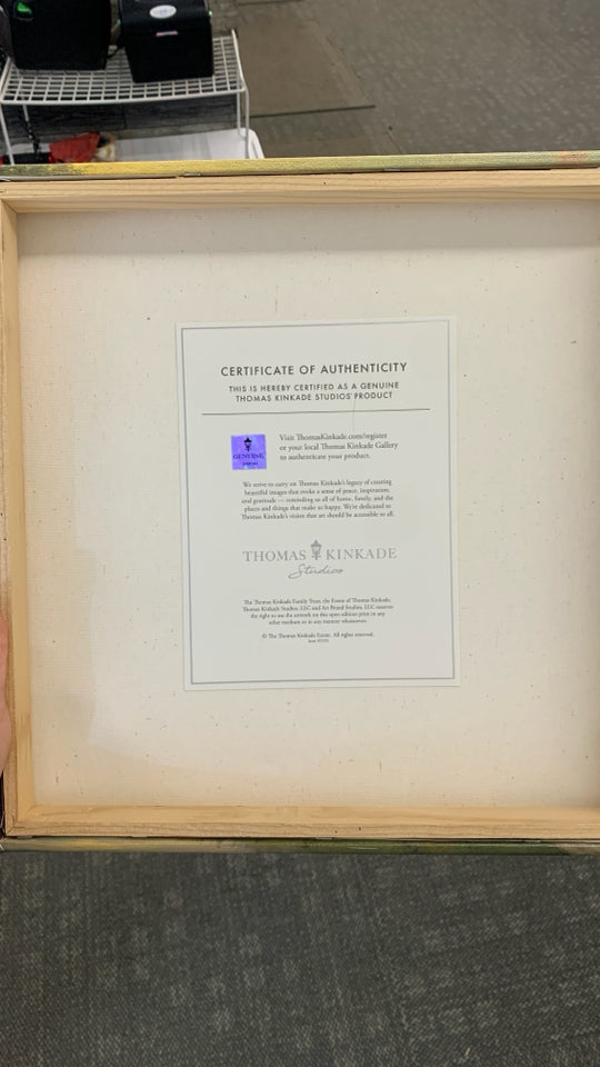 FOREST COTTAGE THOMAS KINKADE CANVAS.