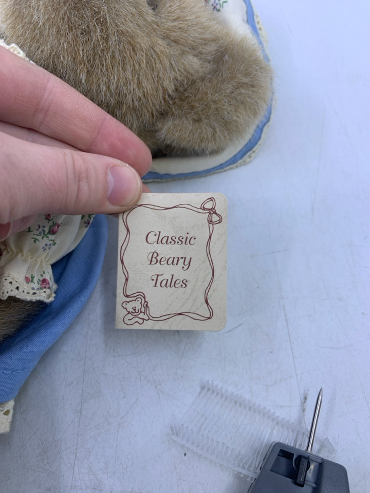 LITTLE MISS MUFFET TAN BEAR W/ SPIDER ON FOOT BOYDS BEAR.