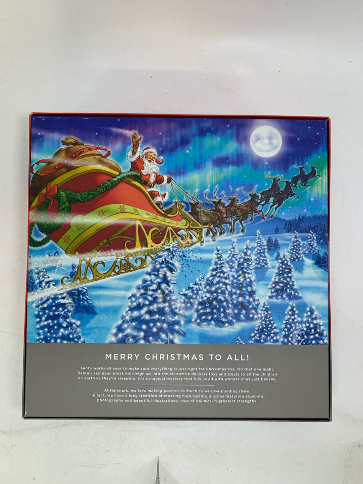 HALLMARK SANTA ON HIS SLAY FLYING PUZZLE.