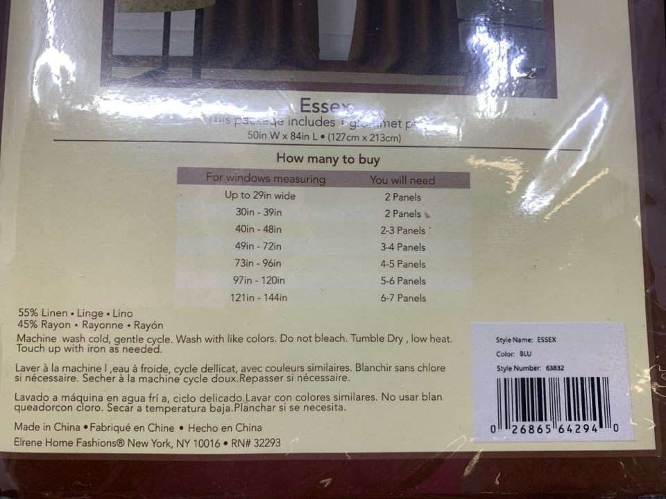 NIP GROMMET PANEL GRAY ELRENE.
