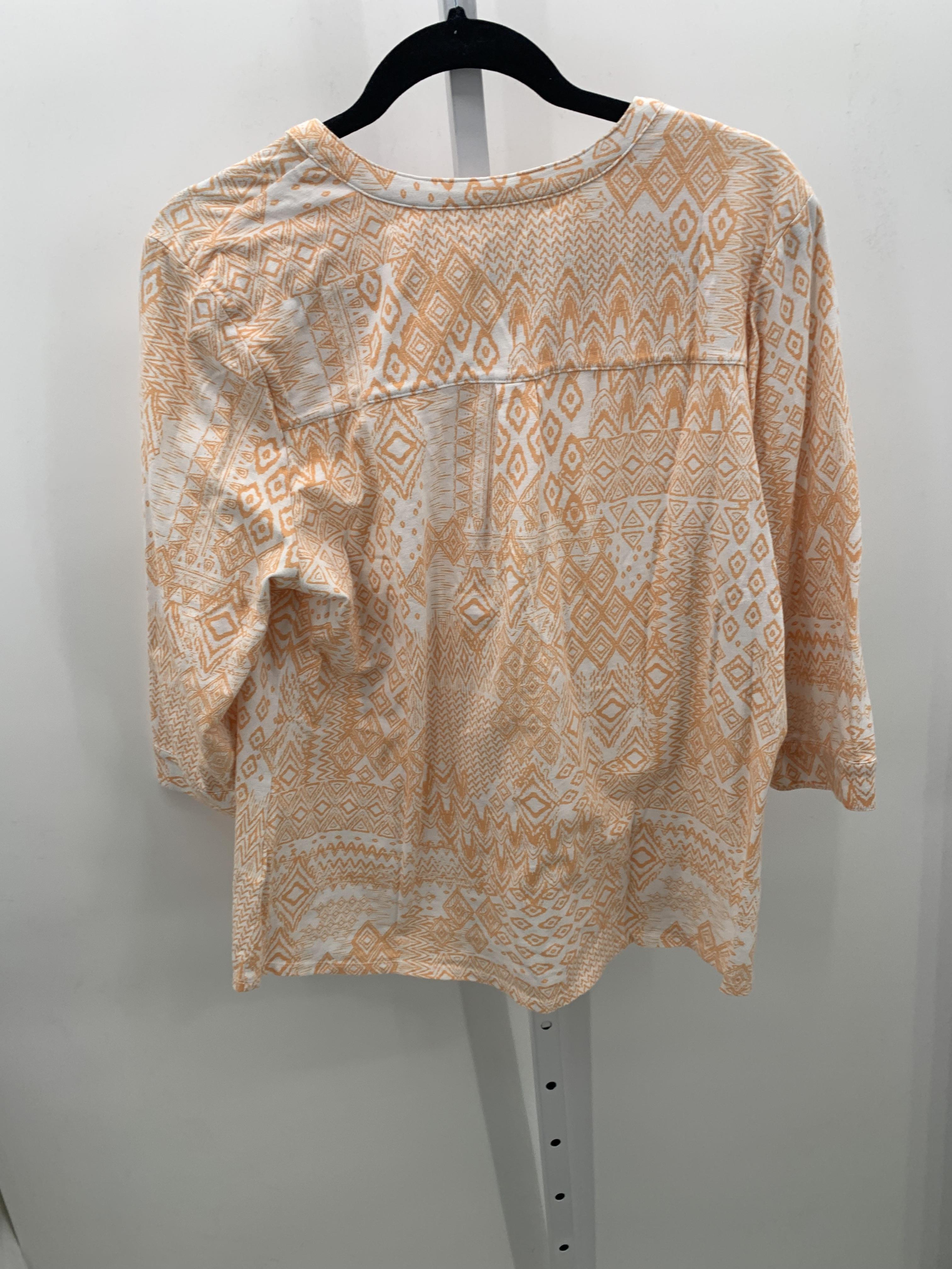 d & co. Size Large Misses 3/4 Sleeve Shirt