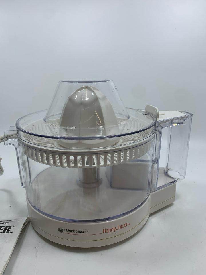 NIB BLACK AND DECKER HANDY JUICER.