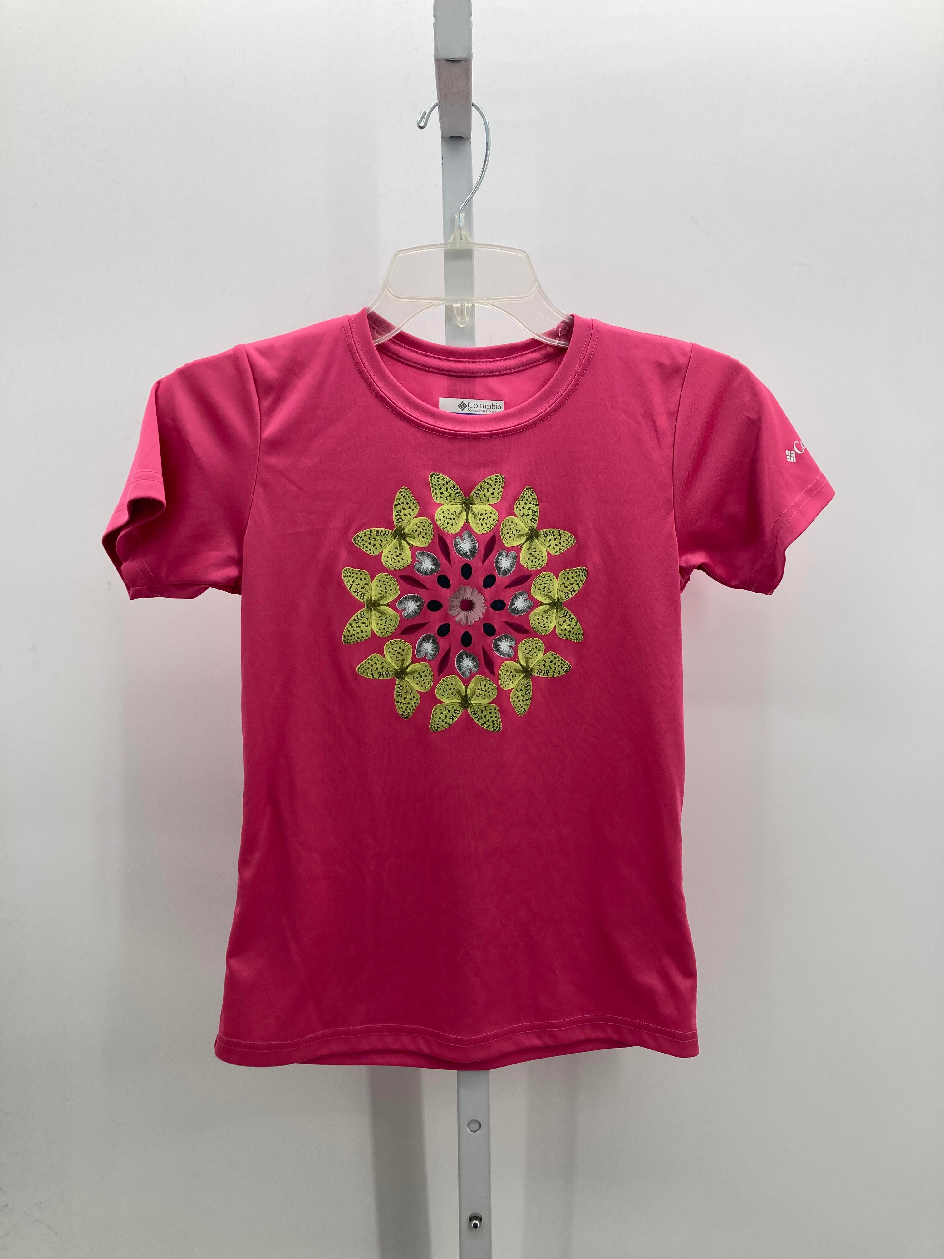 Columbia Size 10-12 Girls Short Sleeve Shirt