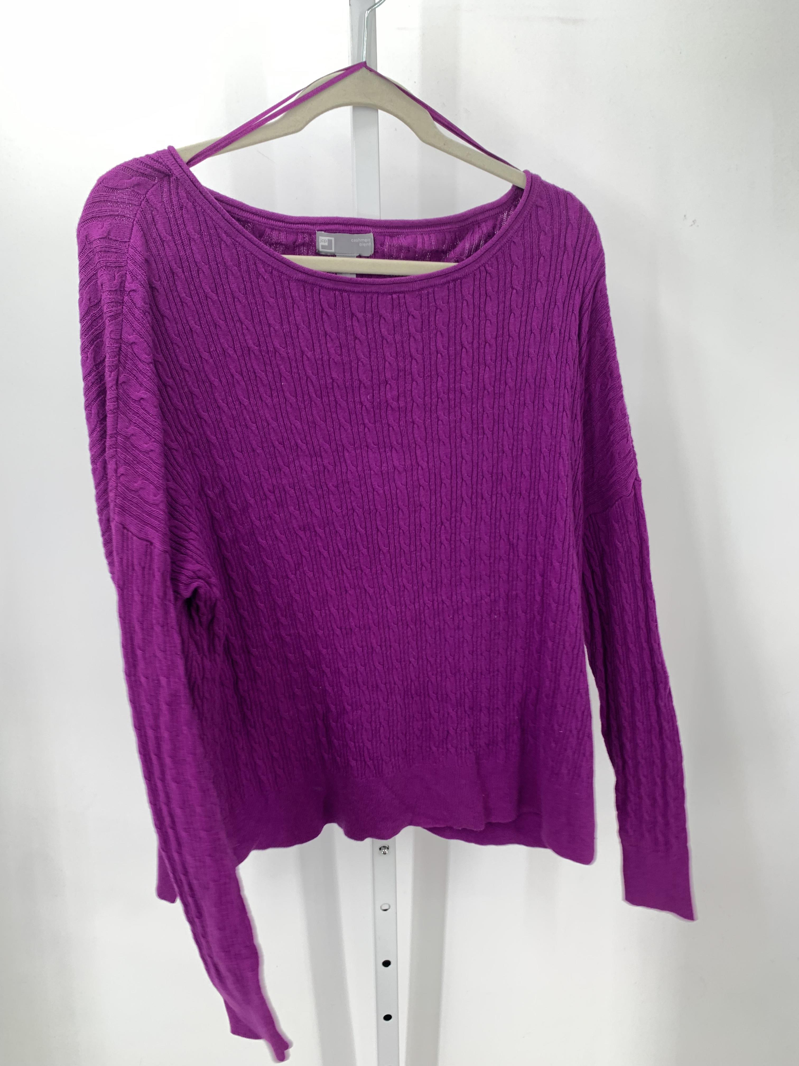 JCP Size Large Misses Long Slv Sweater