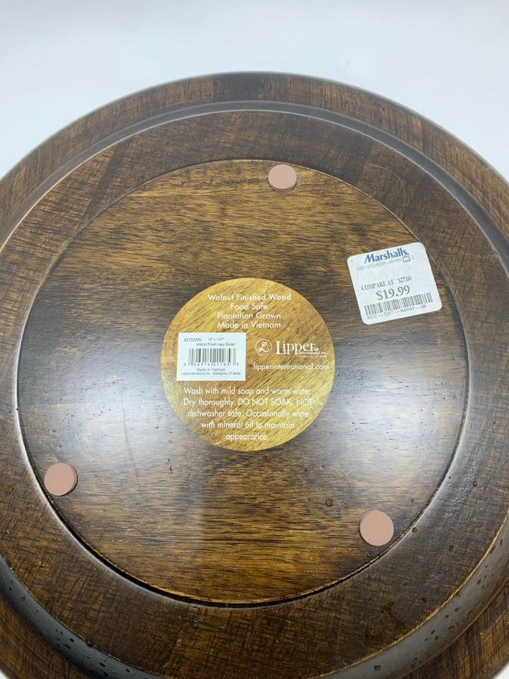 FINISHED WOODEN LAZY SUSAN.