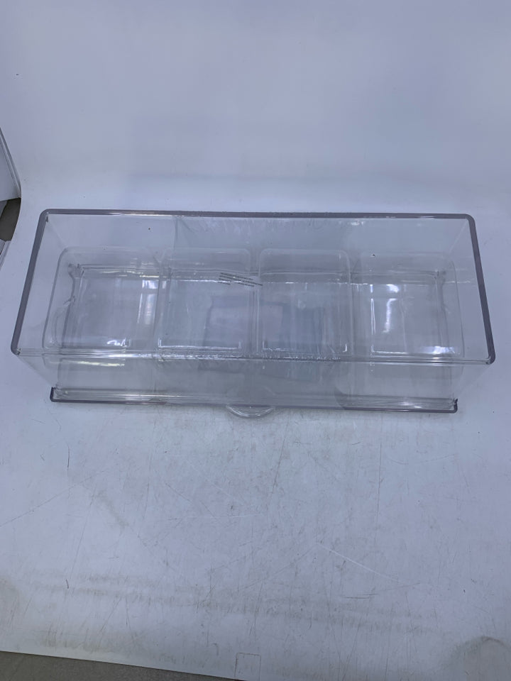 NIP CLEAR PLASTIC INSULATED DIVIDED CHILLER.