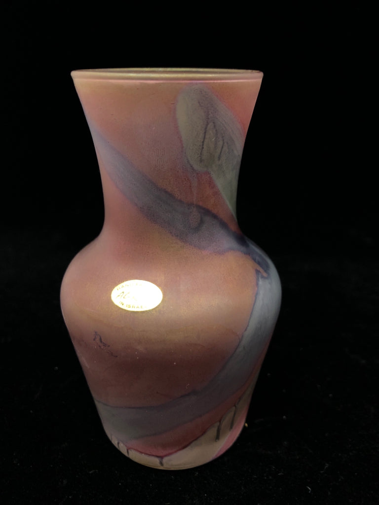VTG AL-RAMA HAND PAINTED SMALL VASE.