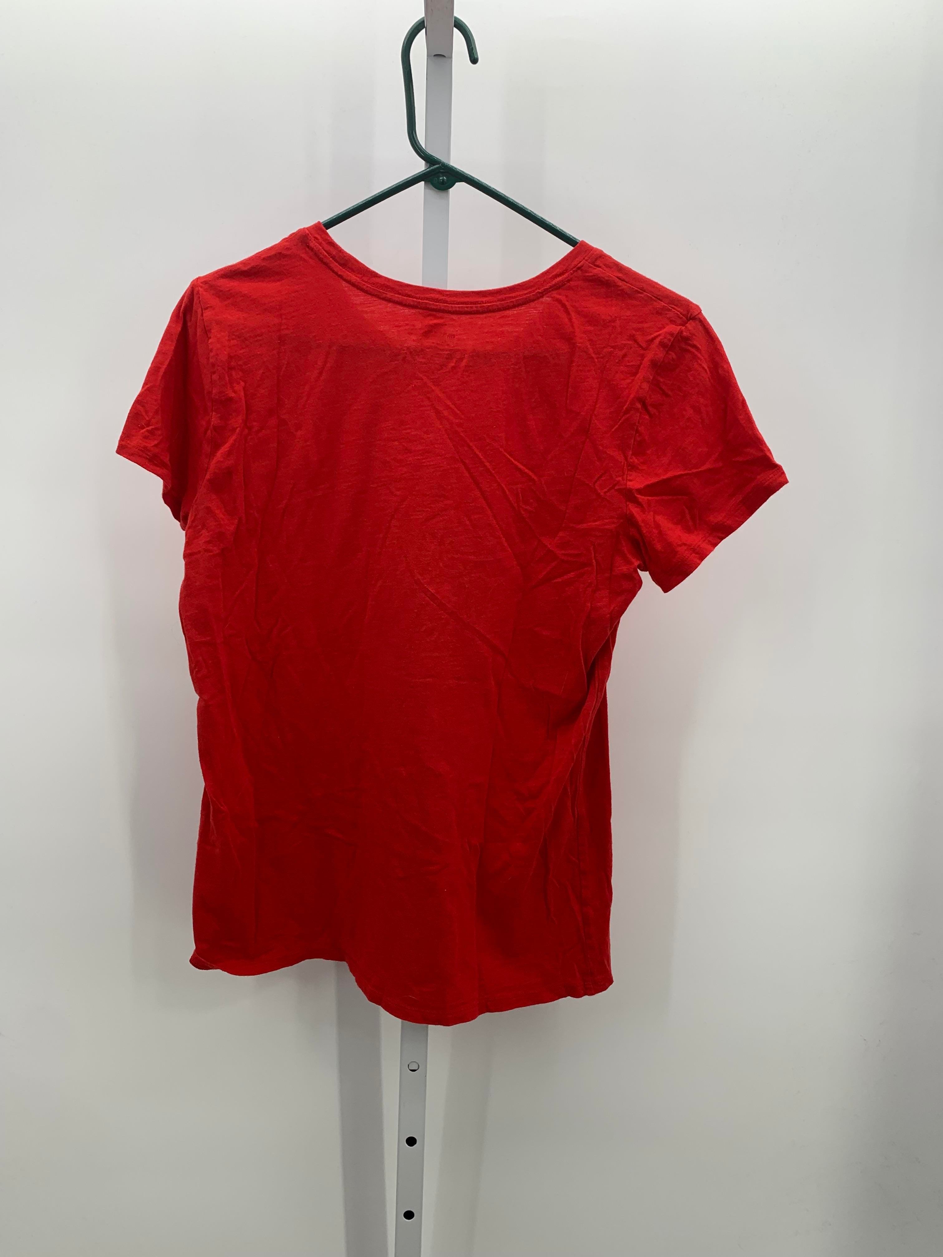 PINK Size Large Juniors Short Sleeve Shirt