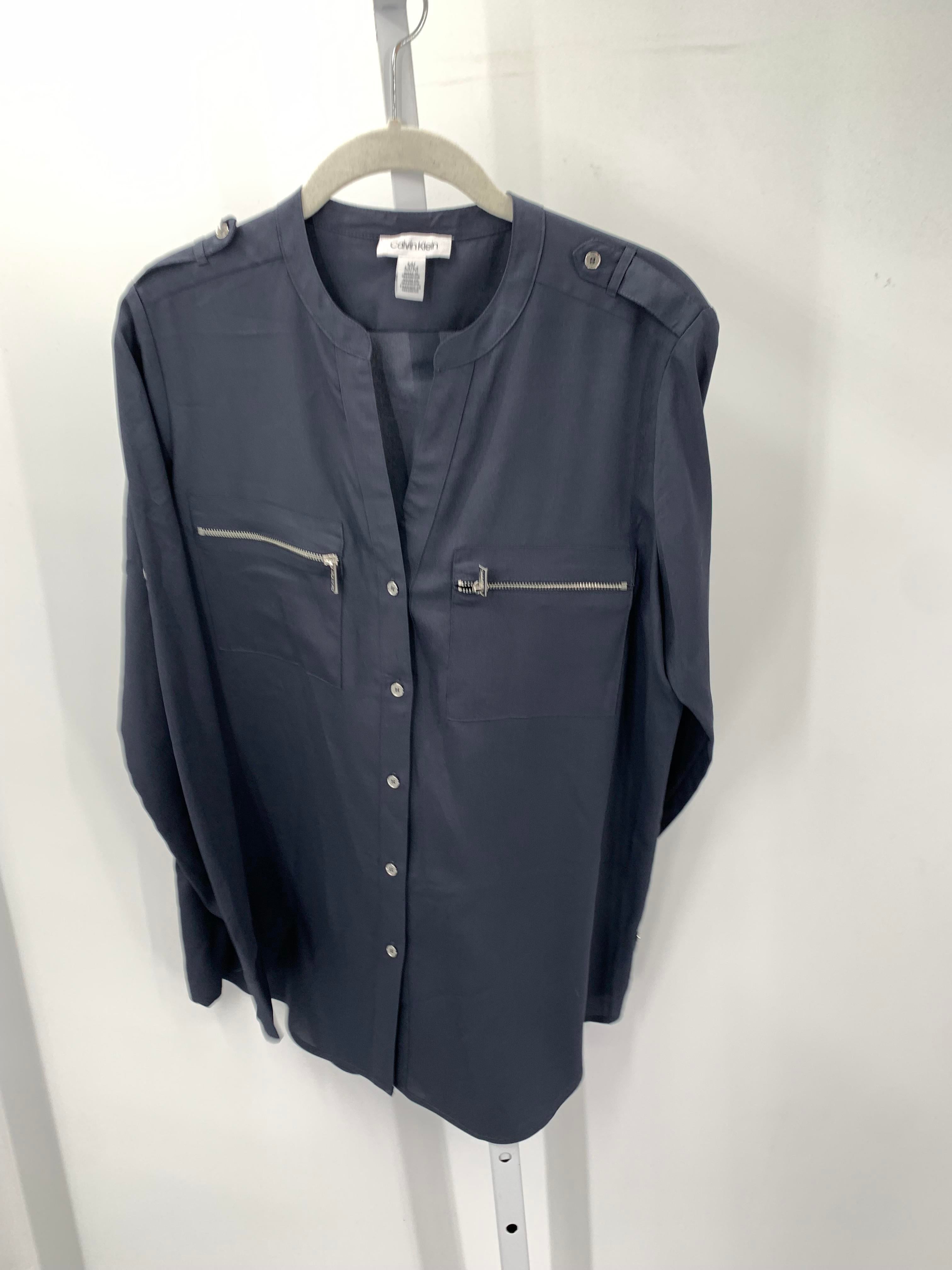 Calvin Klein Size Medium Misses Long Sleeve Shirt