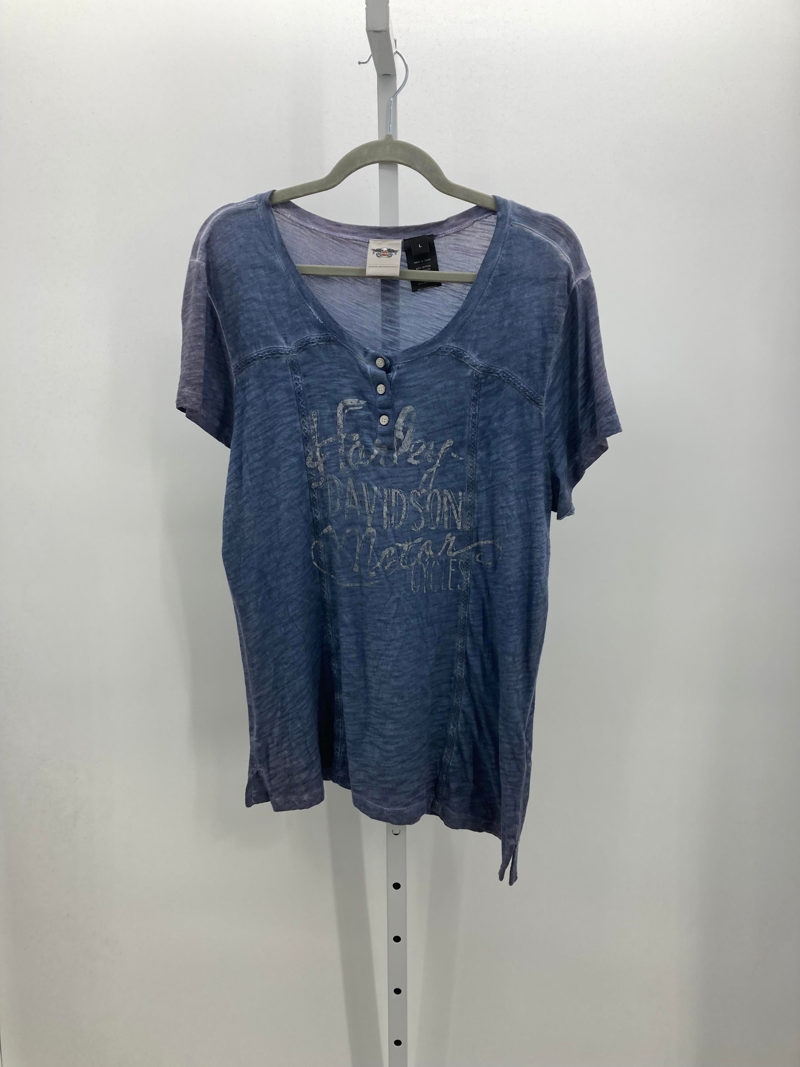 Harley-Davidson Size Large Misses Short Sleeve Shirt