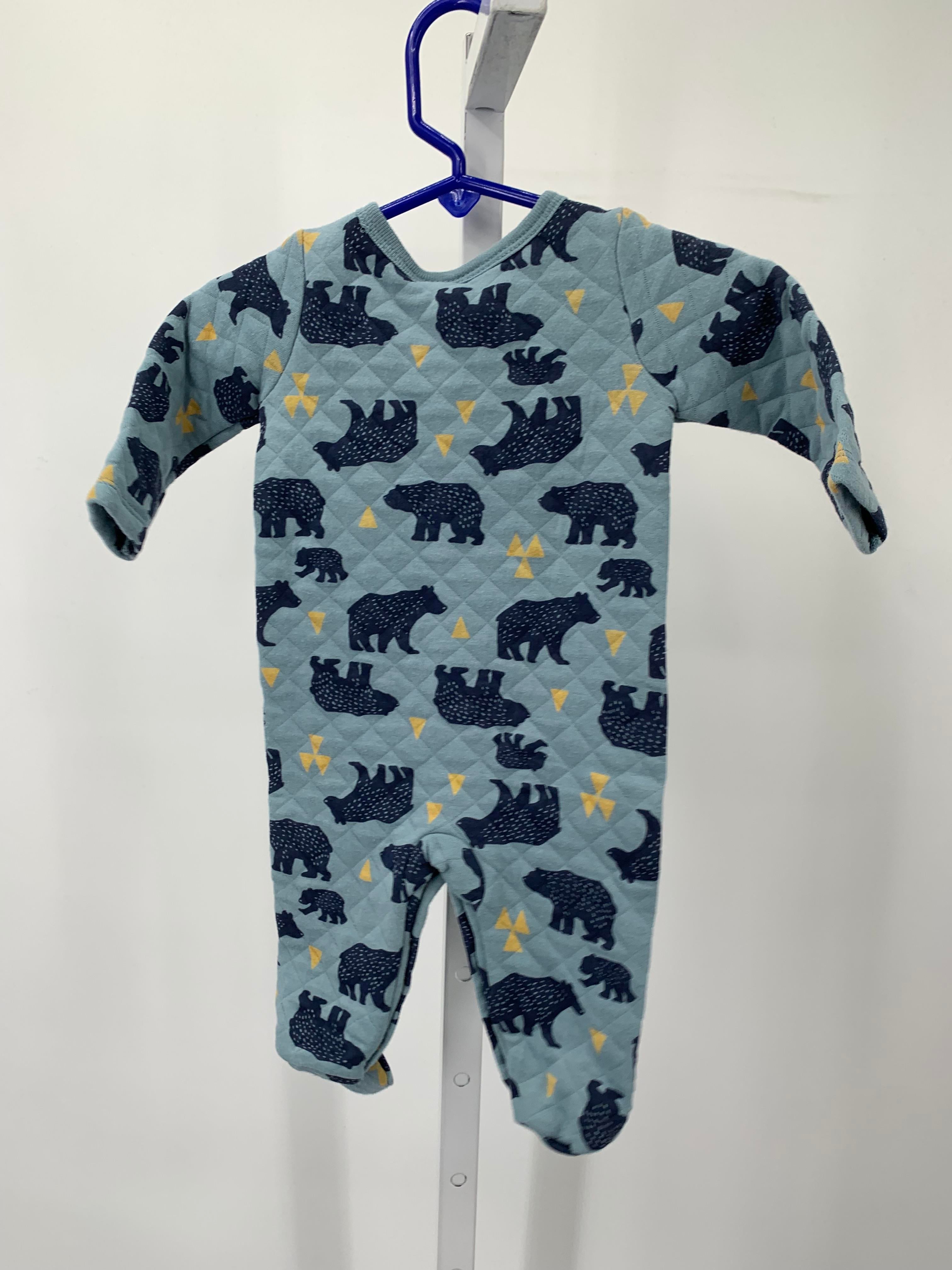 BEARS QUILTED KNIT ROMPER AND HAT