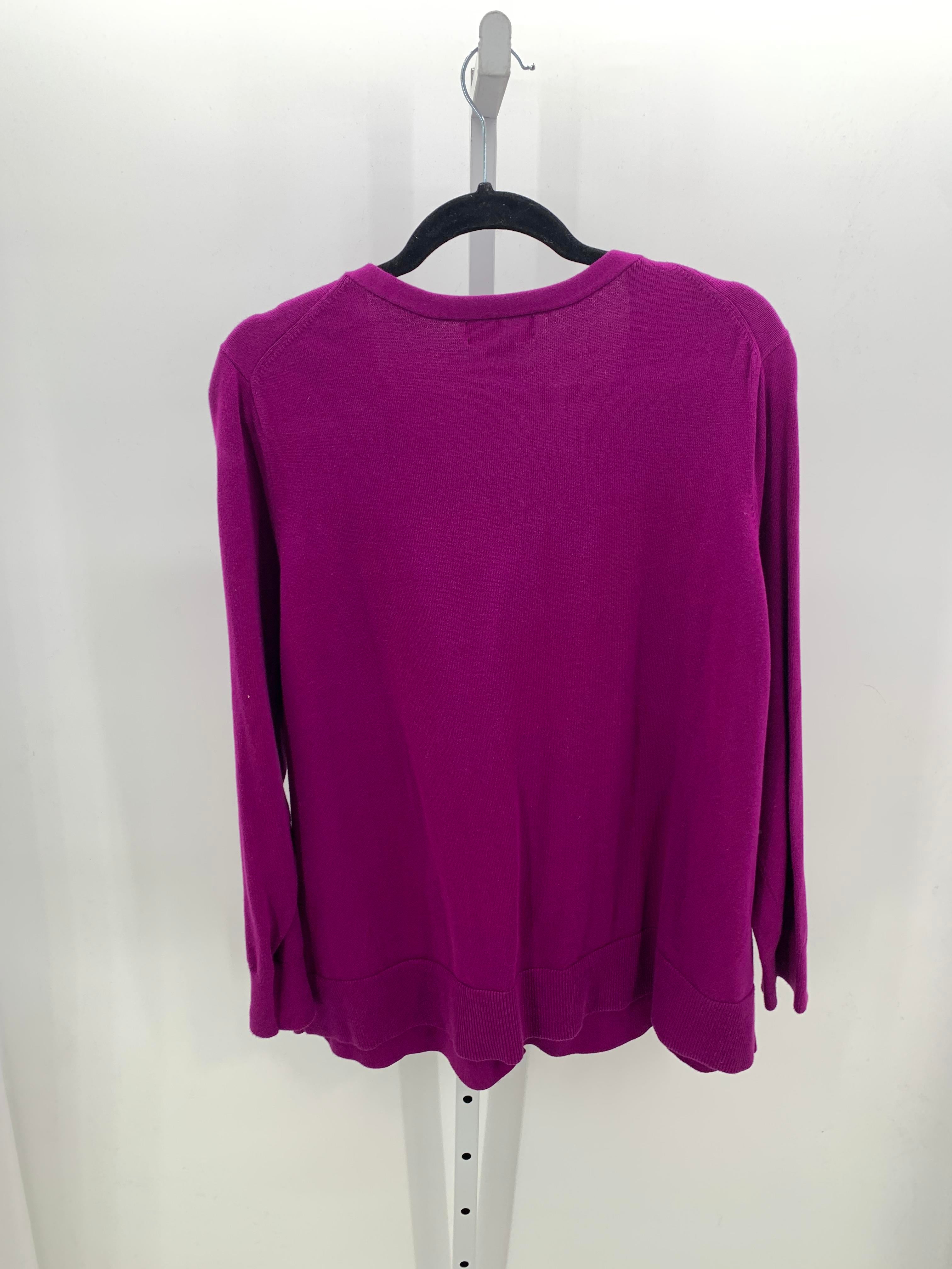Lands End Size 3X Womens Long Slv Sweater