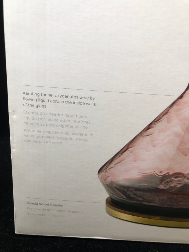 NIB RBT DECANTER W/COASTER.