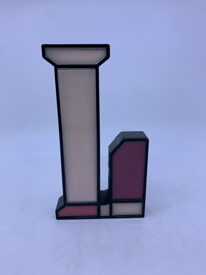"L" PINK/BLACK STANDING SIGN ASHLAND.