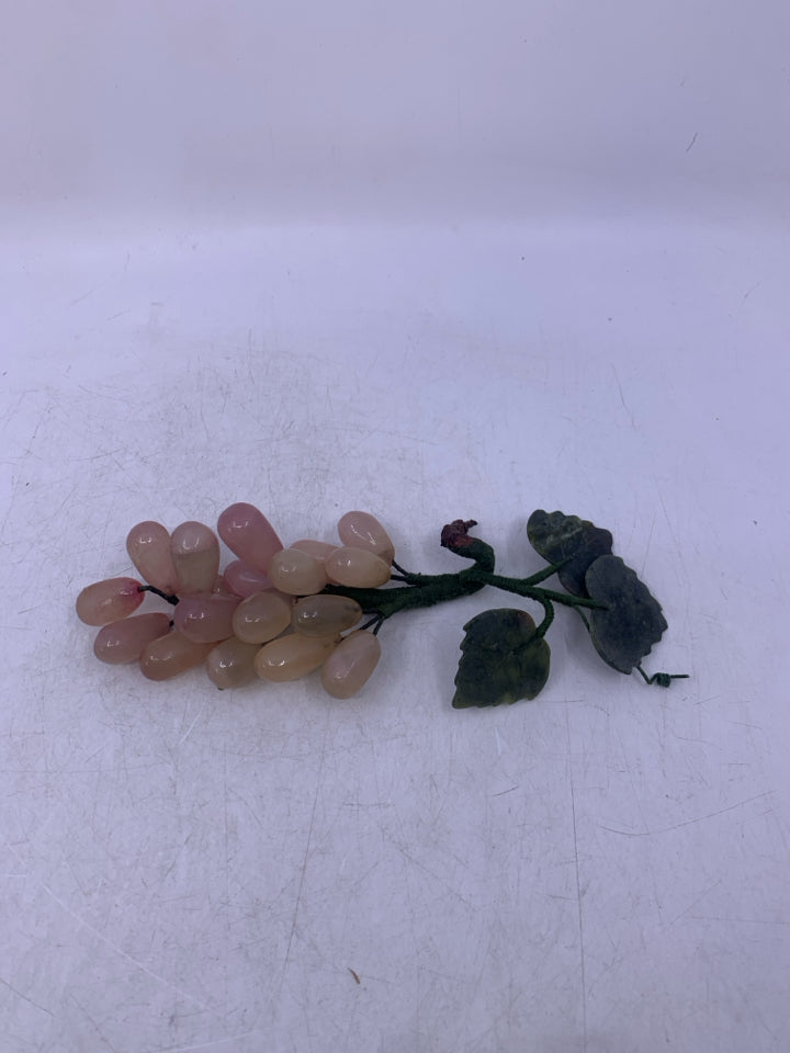 PALE PINK STONE GRAPE CLUSTER.