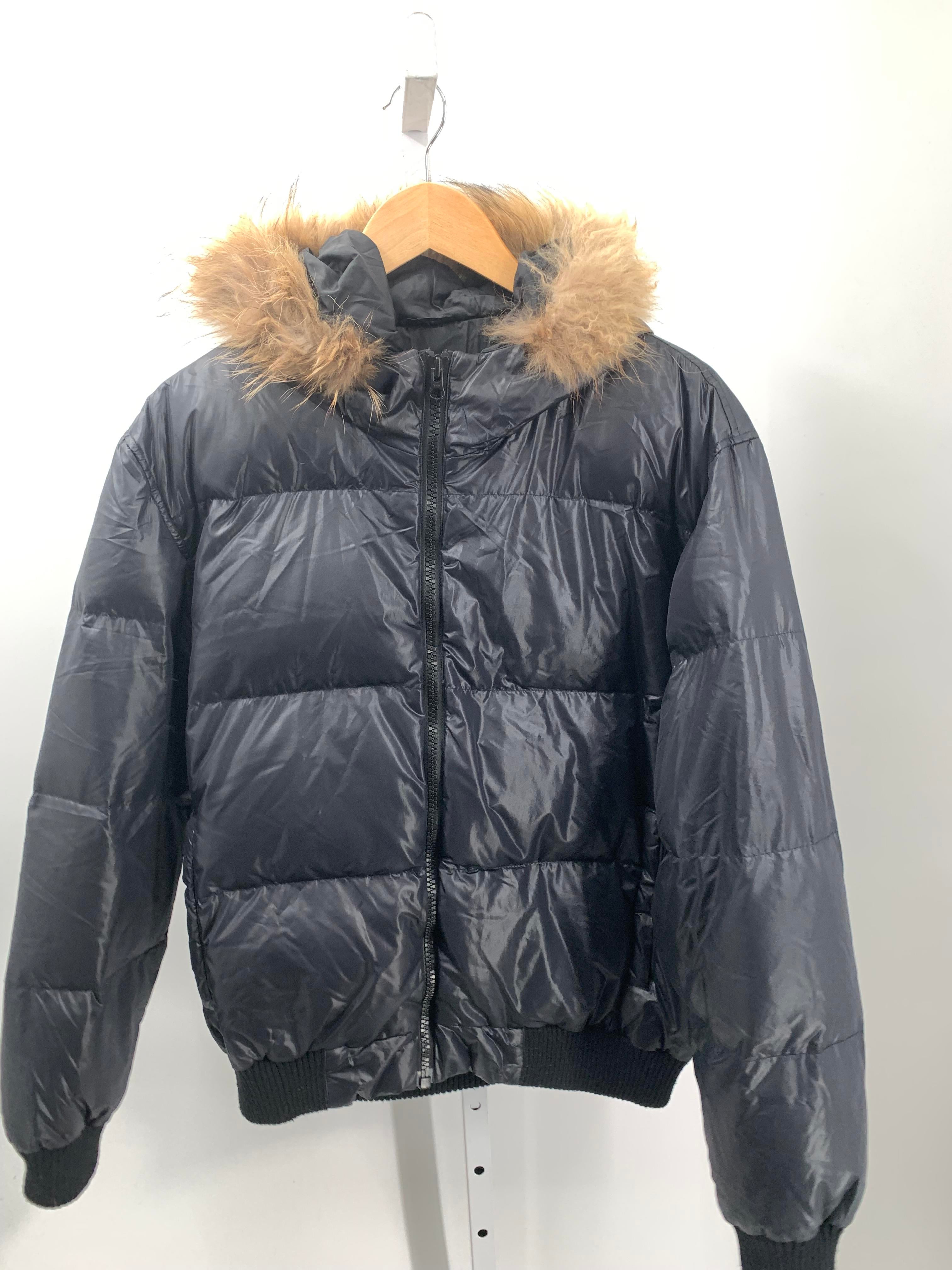 Black Rivet Size Large Misses Winter Coat