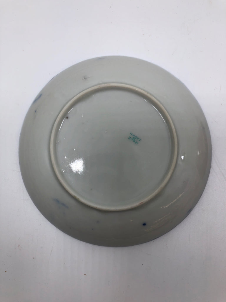 VTG BLUE FLORAL CUP/SAUCER.