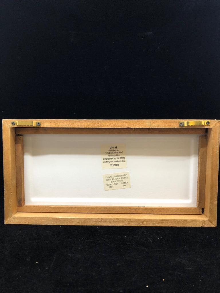 ALWAYS KISS ME GOODNIGHT METAL & WOOD BLOCK SIGN.