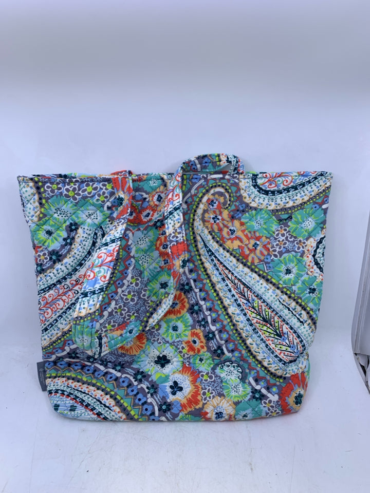 Vera Bradley Citrus Paisley Tote Bag- New With Tags