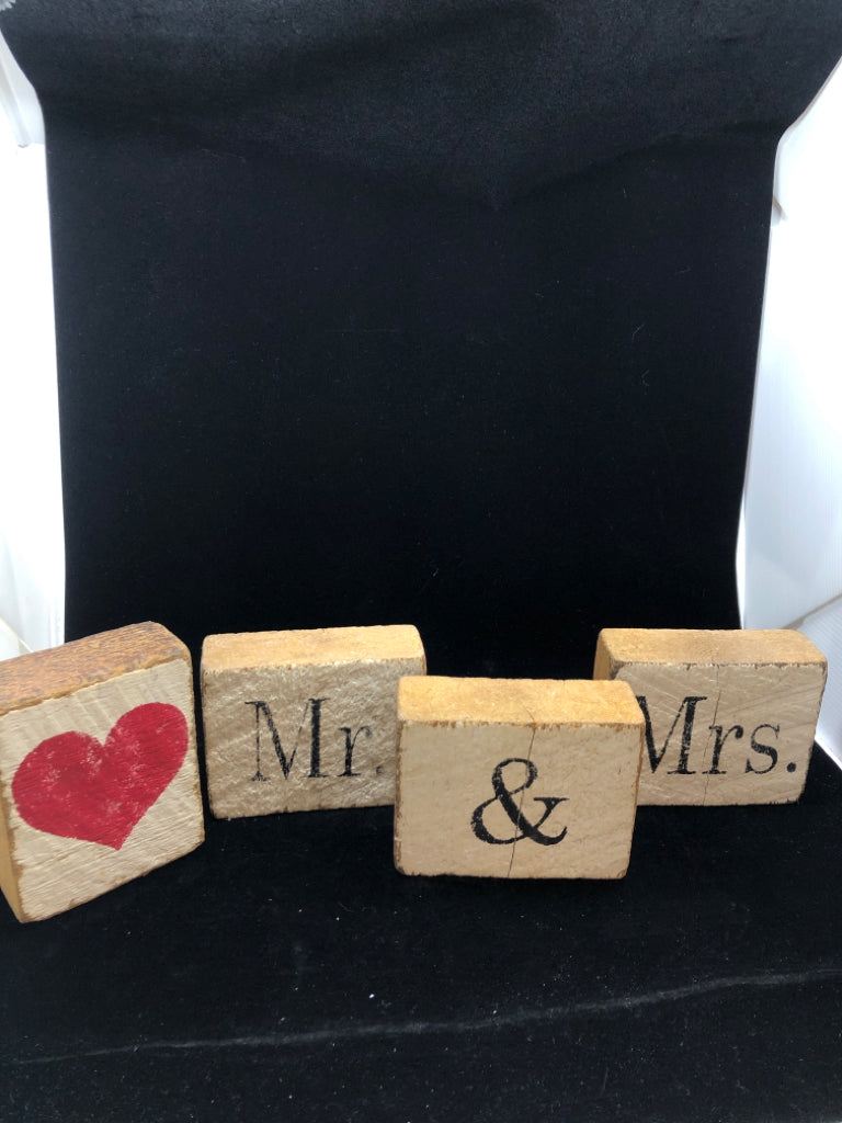4 PC MR & MRS AND HEART BLOCK SIGNS