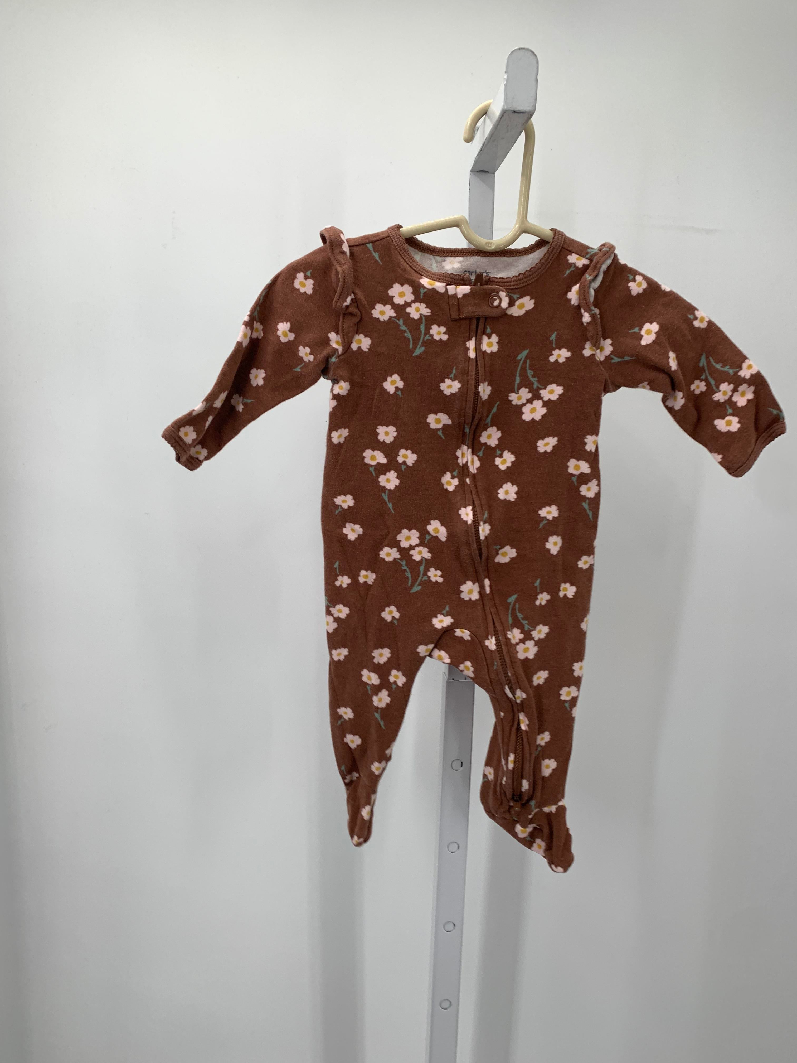 Carters Size 6 Months Girls Long Slv. Romper