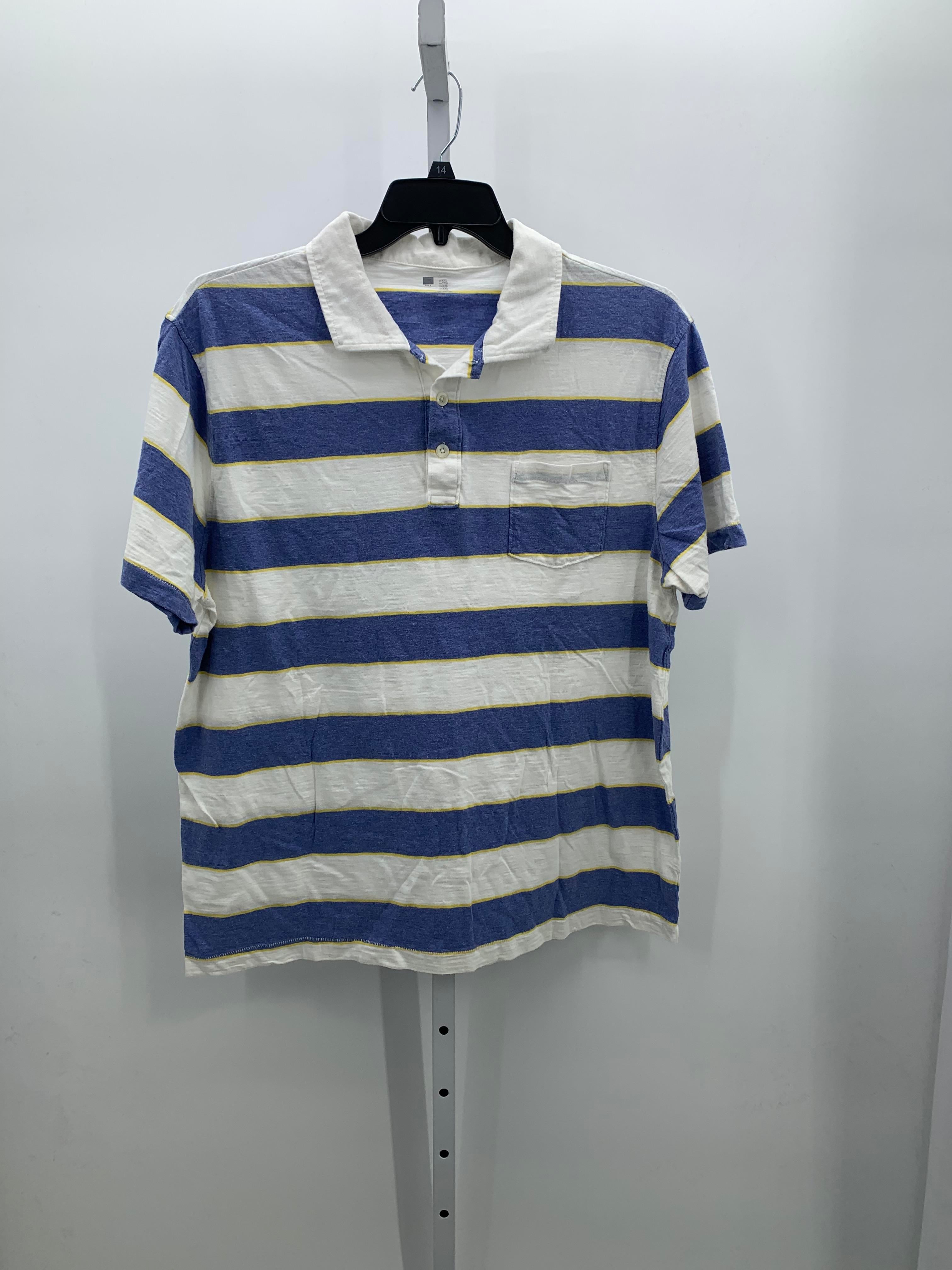 BLUE YELLOW STRIPES POLO