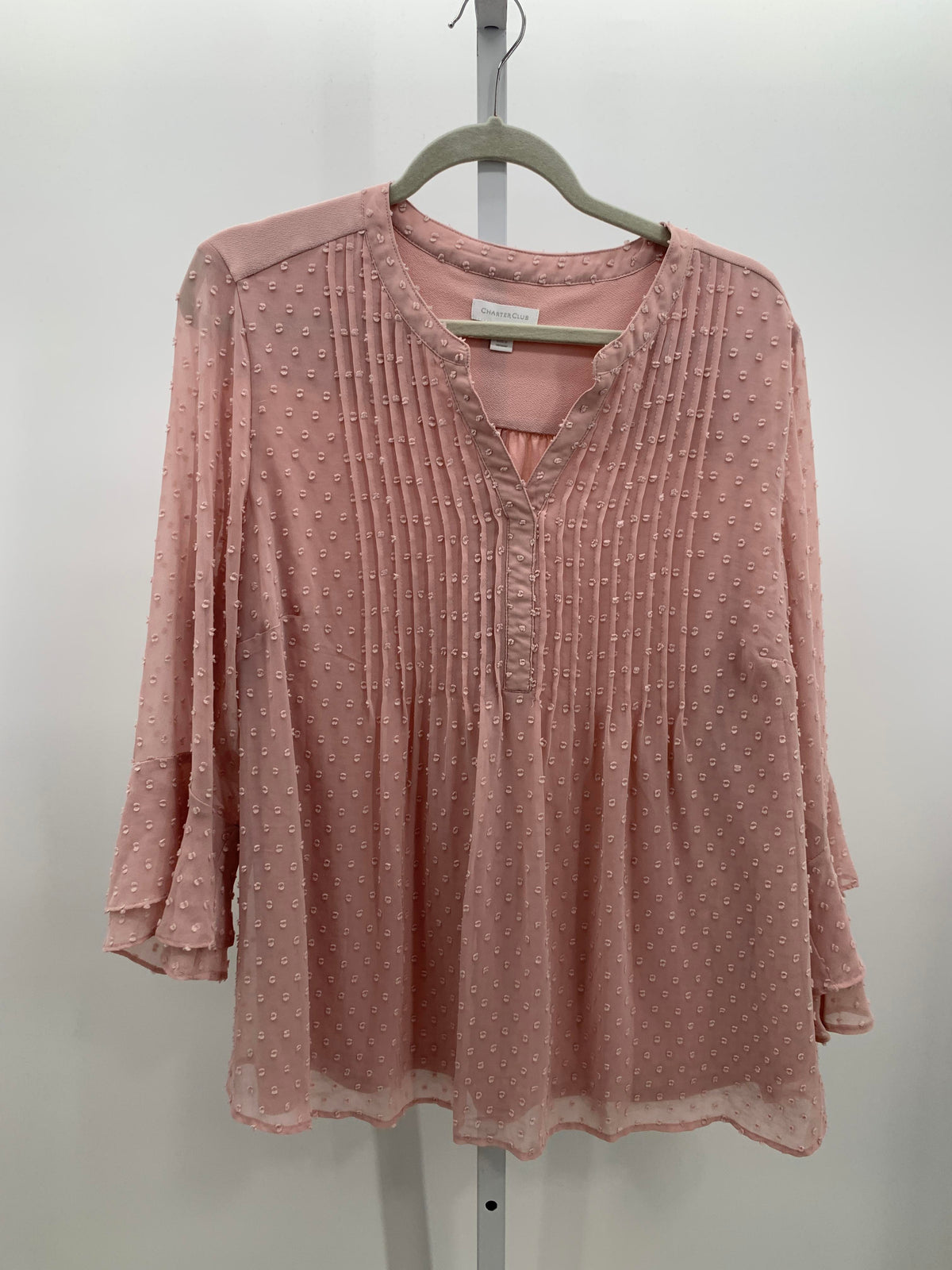 Charter Club Size 2X Womens 3/4 Sleeve Shirt