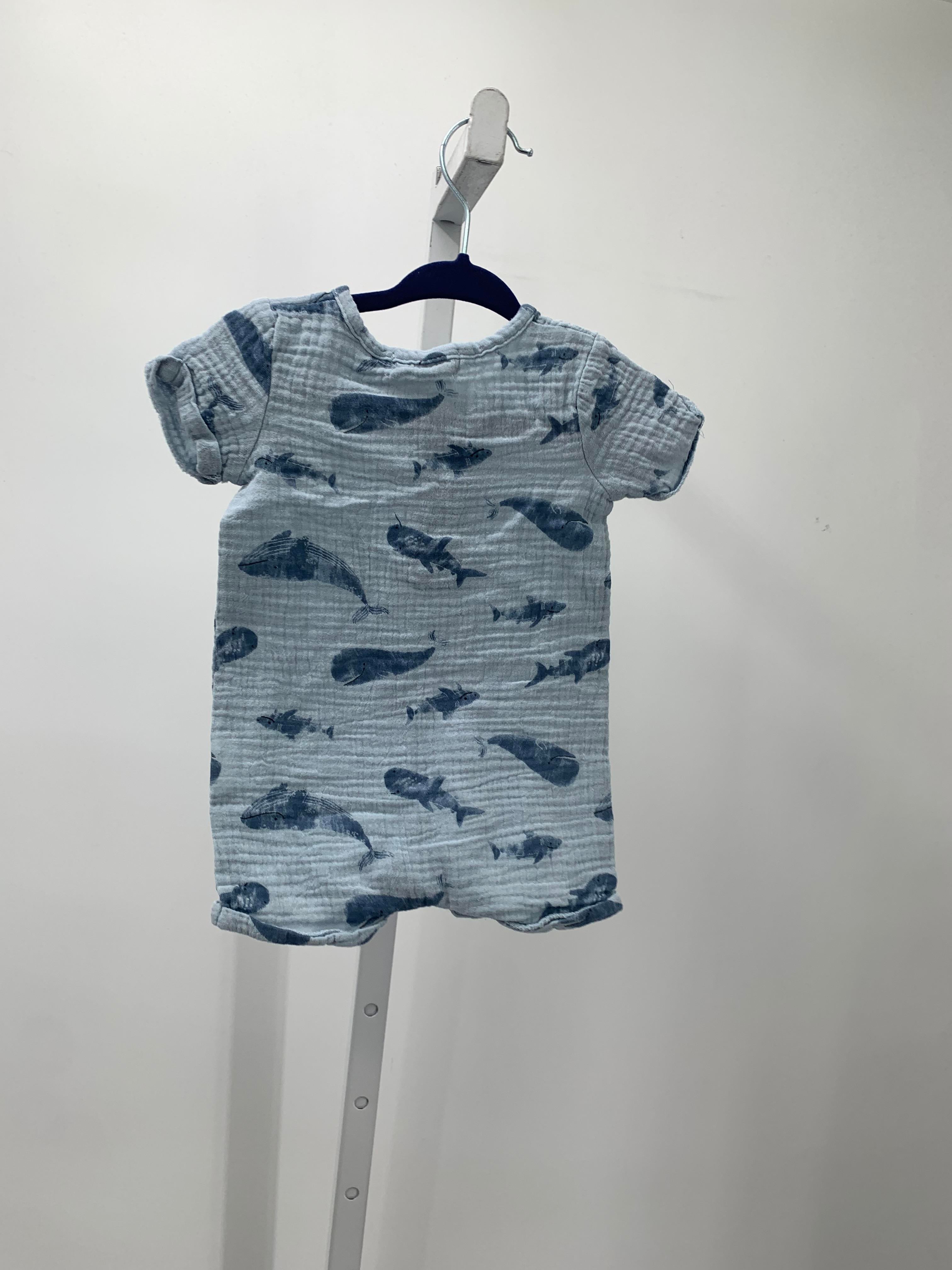 WHALES LINEN ROMPER
