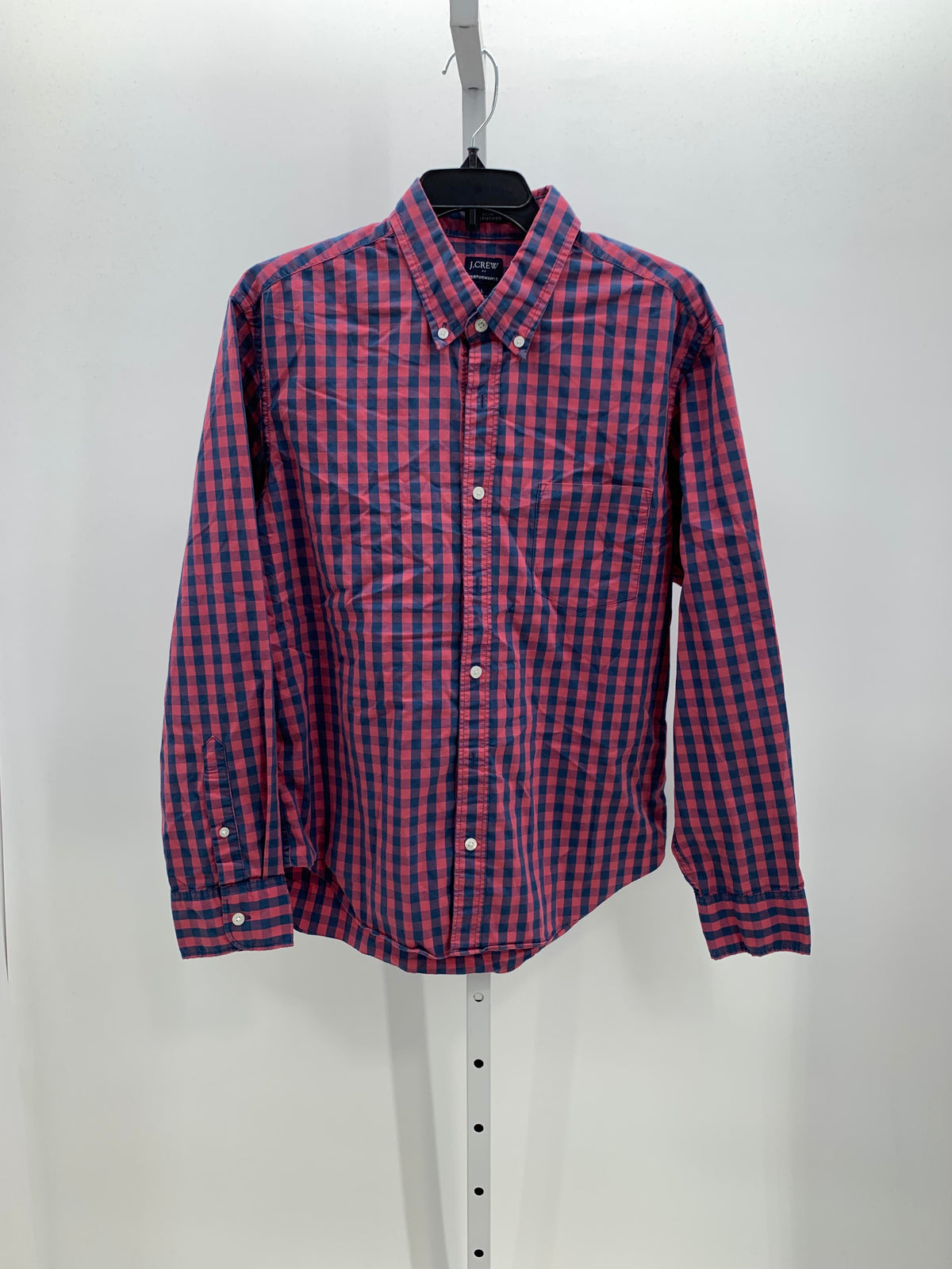 BLUE PLAID BTN DOWN
