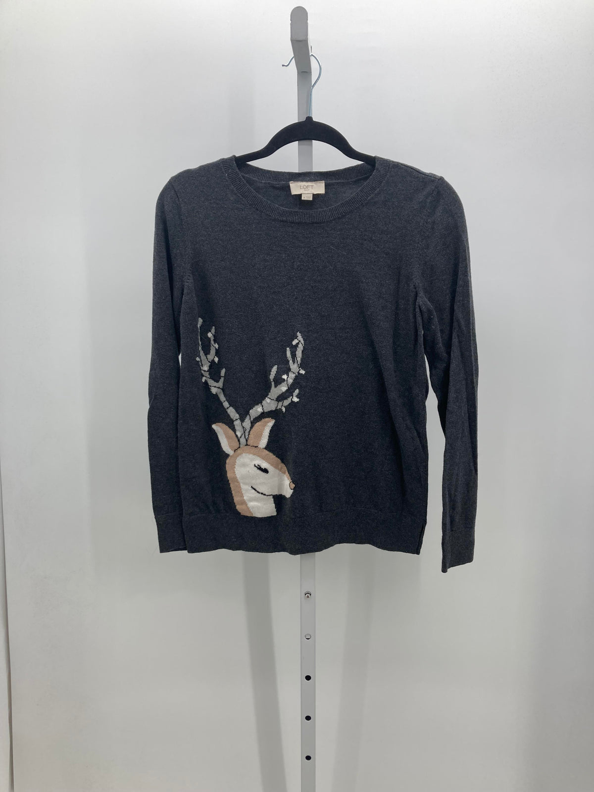LONG SLV SWEATER REINDEER LIGHTS