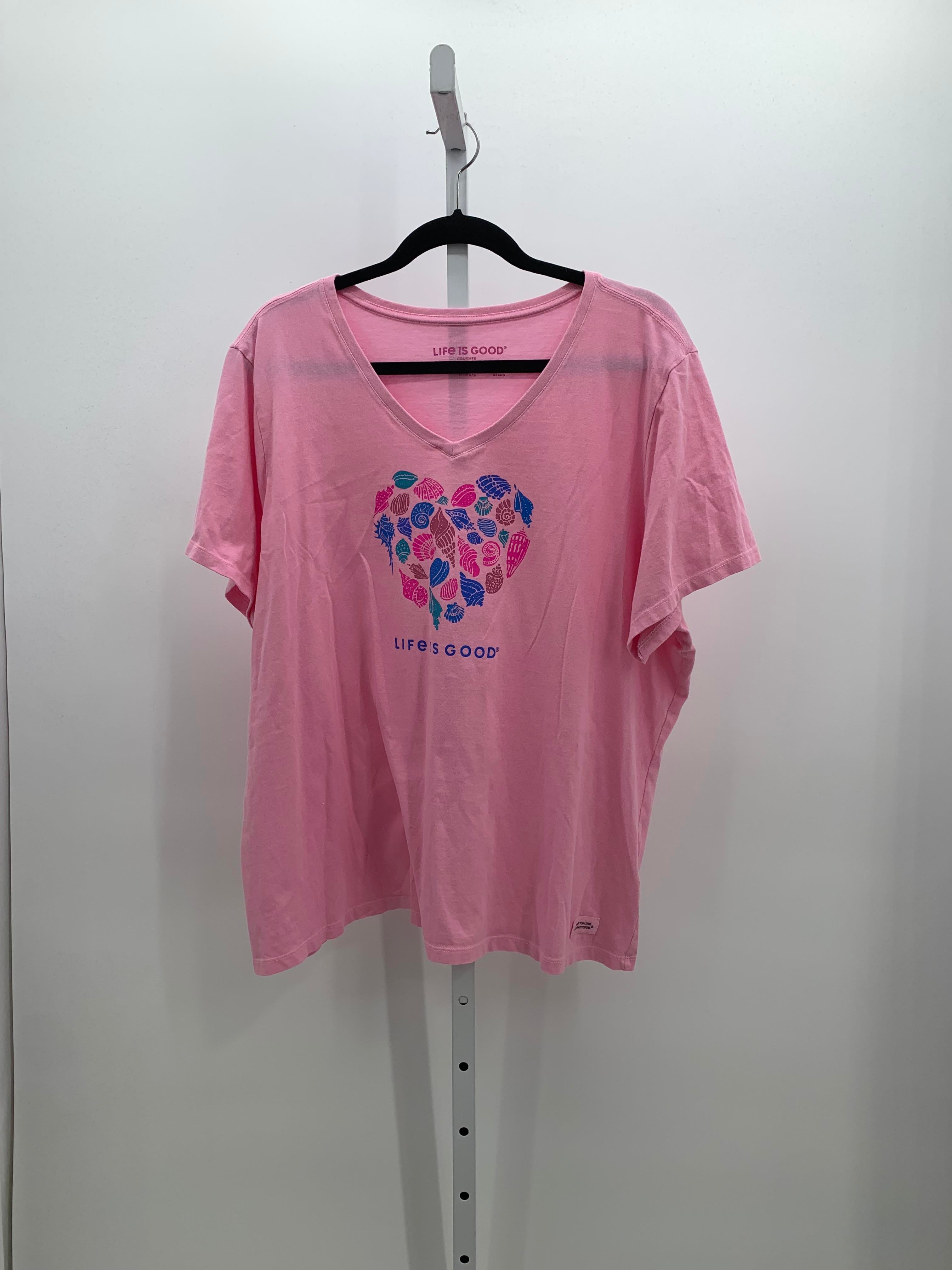 Life is Good Size XXXL Misses Short Sleeve Shirt