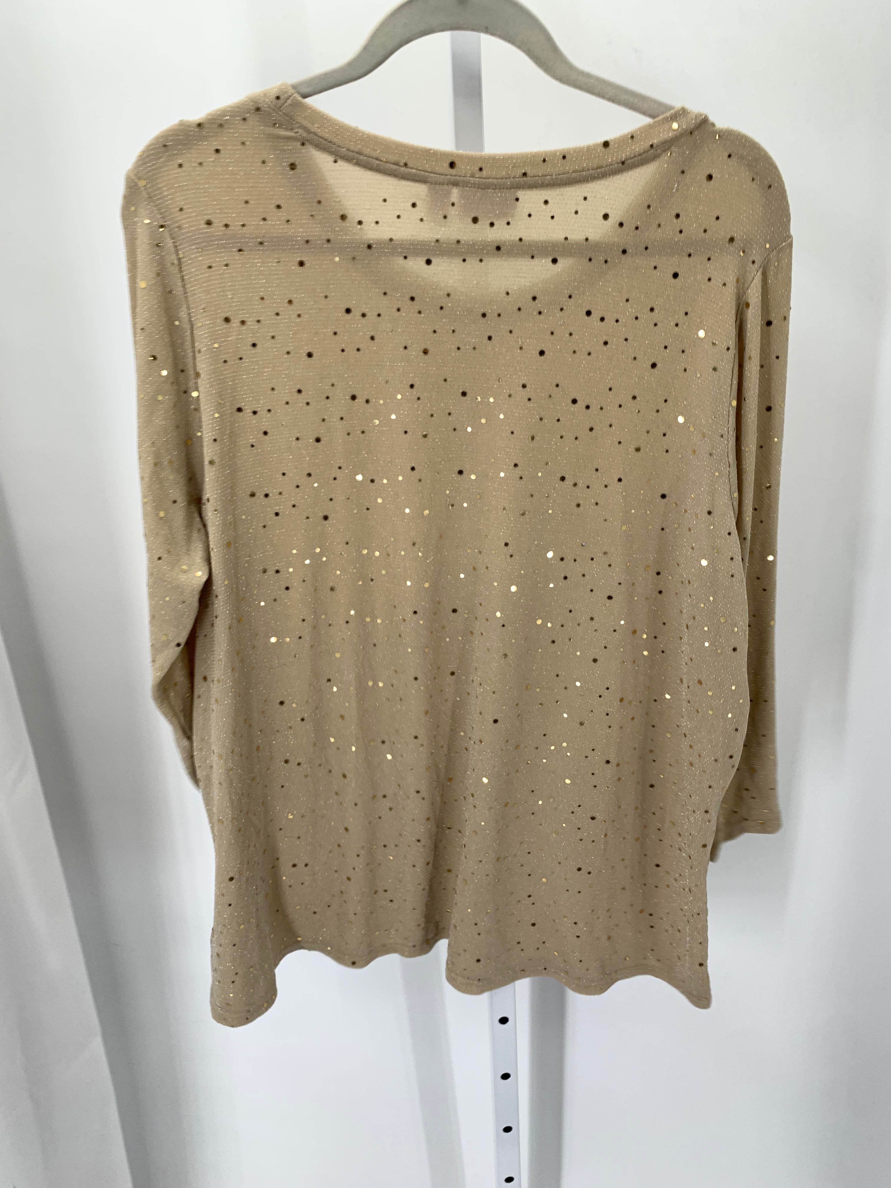 LOGO Size 1X Womens 3/4 Sleeve Shirt