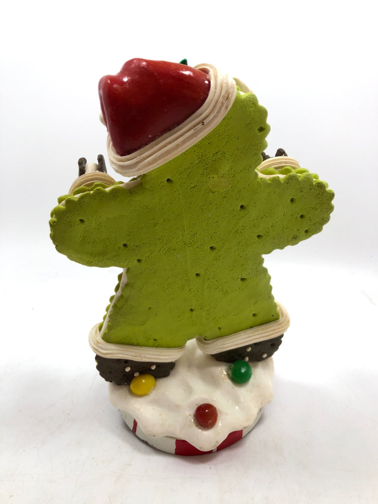 HEAVY GINGERBREAD STOCKING HOLDER.