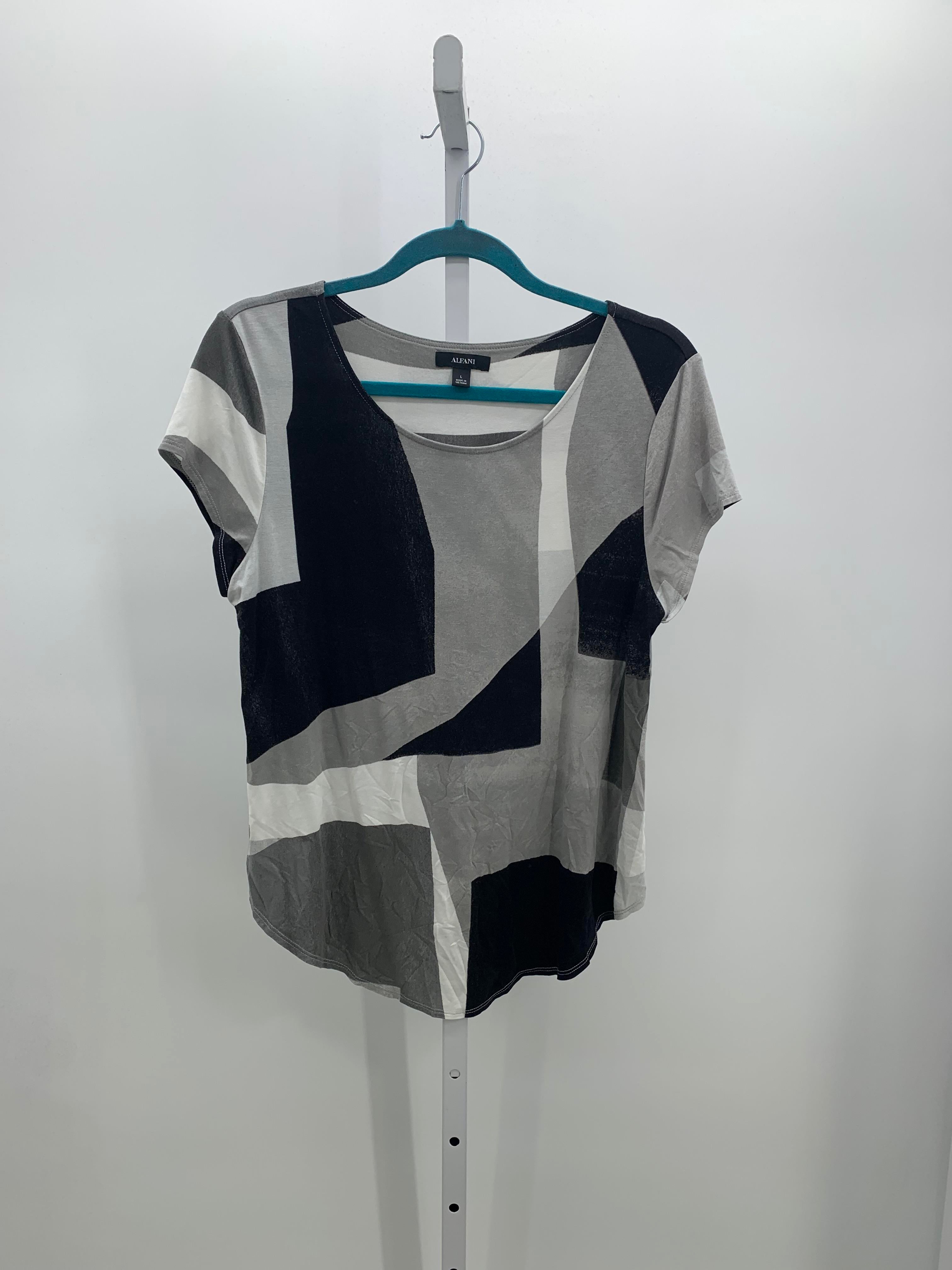 Alfani Size Large Misses Short Sleeve Shirt