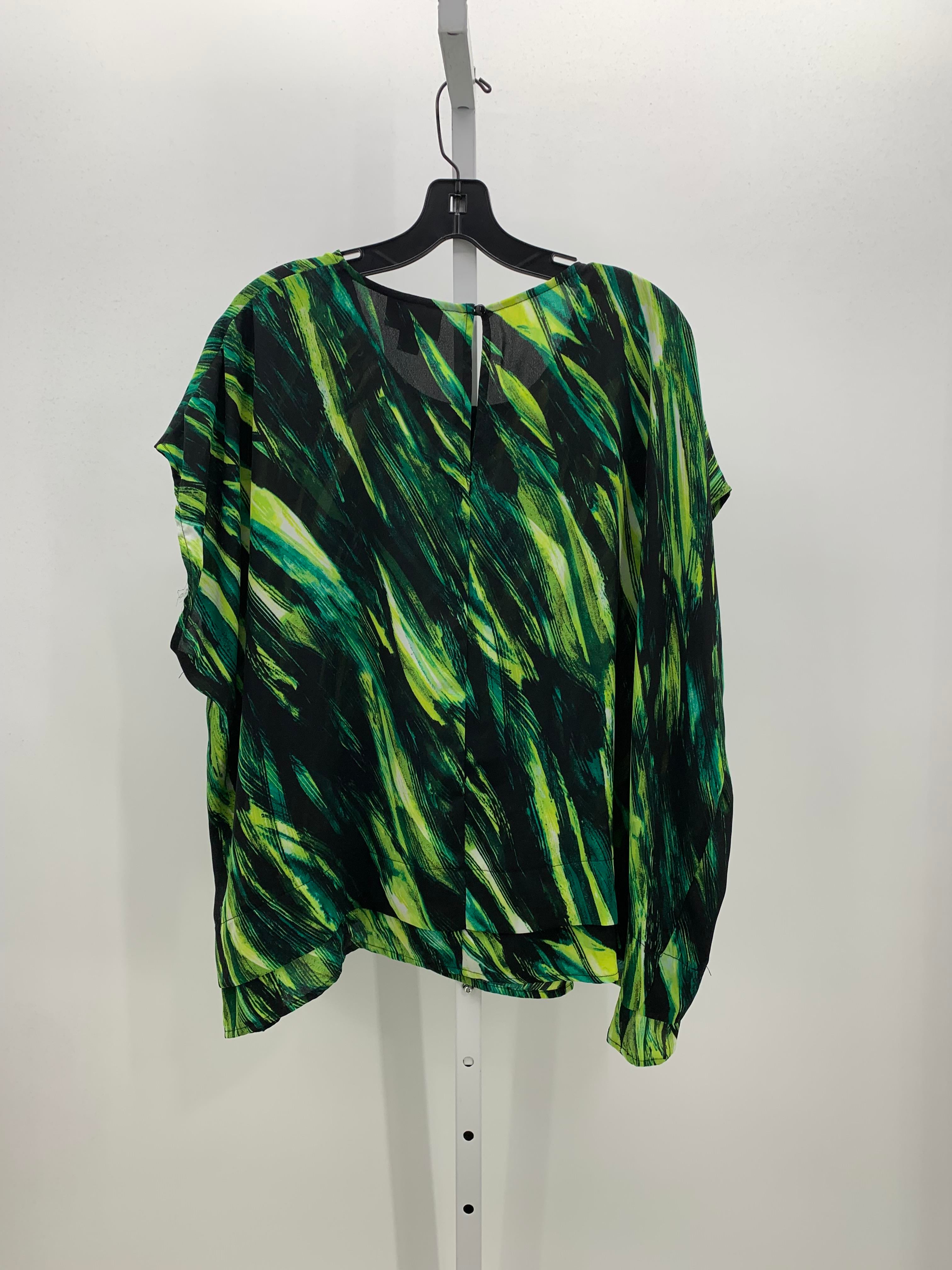 Ava & Viv Size 1X Womens Short Sleeve Shirt
