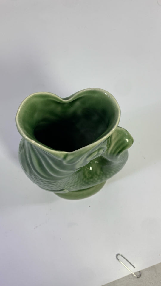 VTG LT GREEN DARTMOUTH GURGLING FISH JUG.