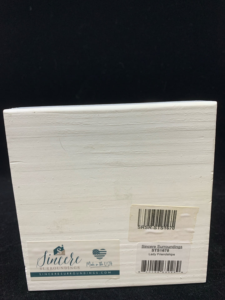 BEST KIND OF FRIENDSHIPS WOOD BLOCK SIGN.