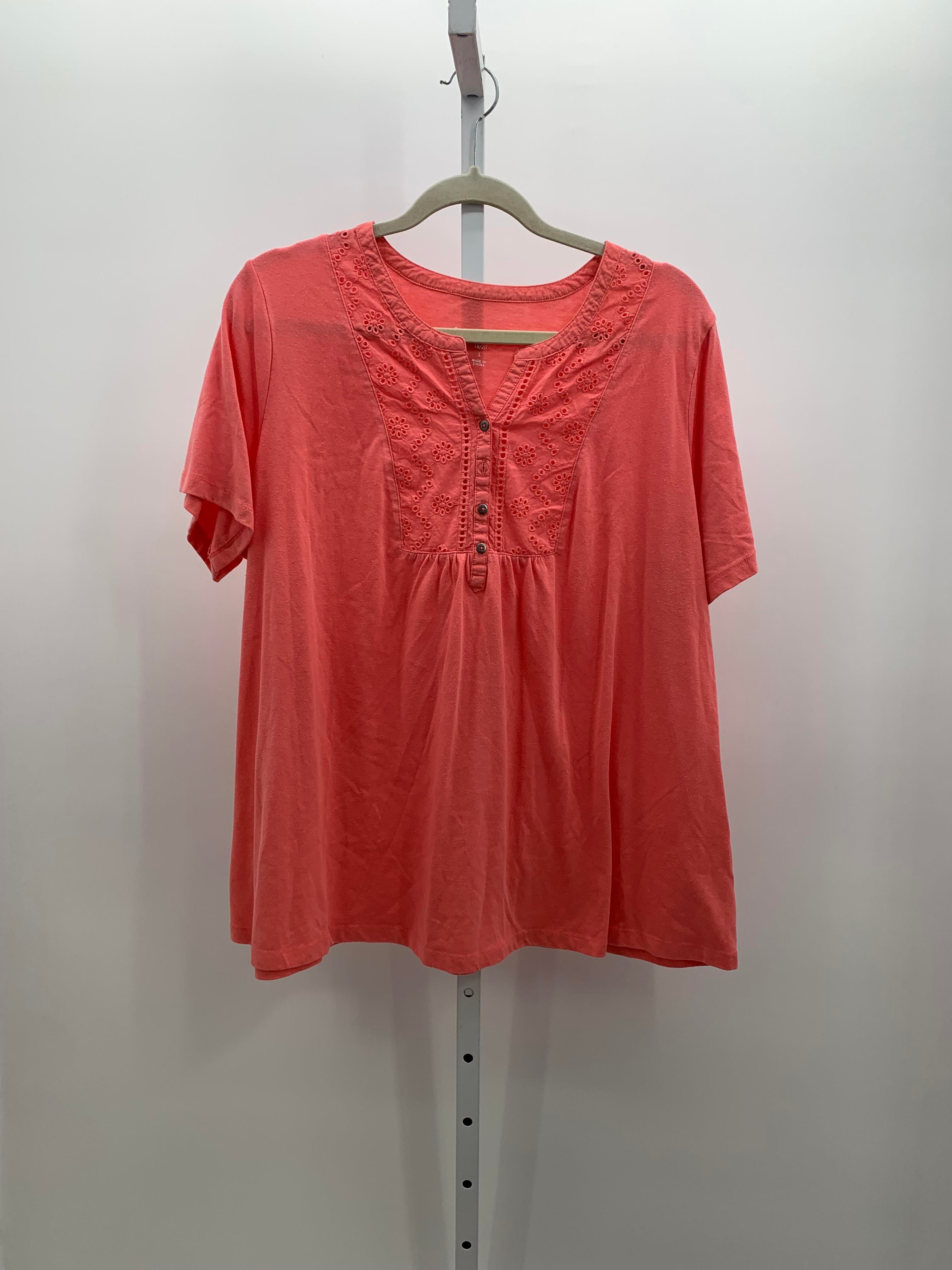 Woman Within Size 18/20 W Womens Short Slv Sweater