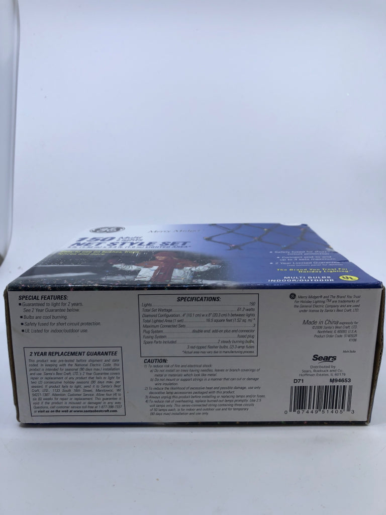 NIB GE NET STYLE LIGHTS.