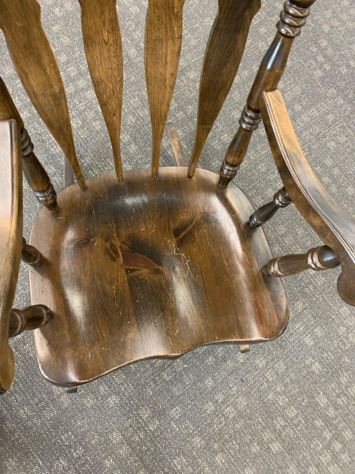 VTG DARK WOOD ROCKER.