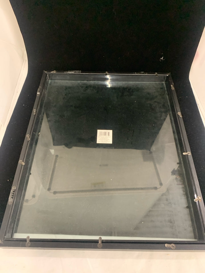 BLACK SHADOW BOX FRAME.