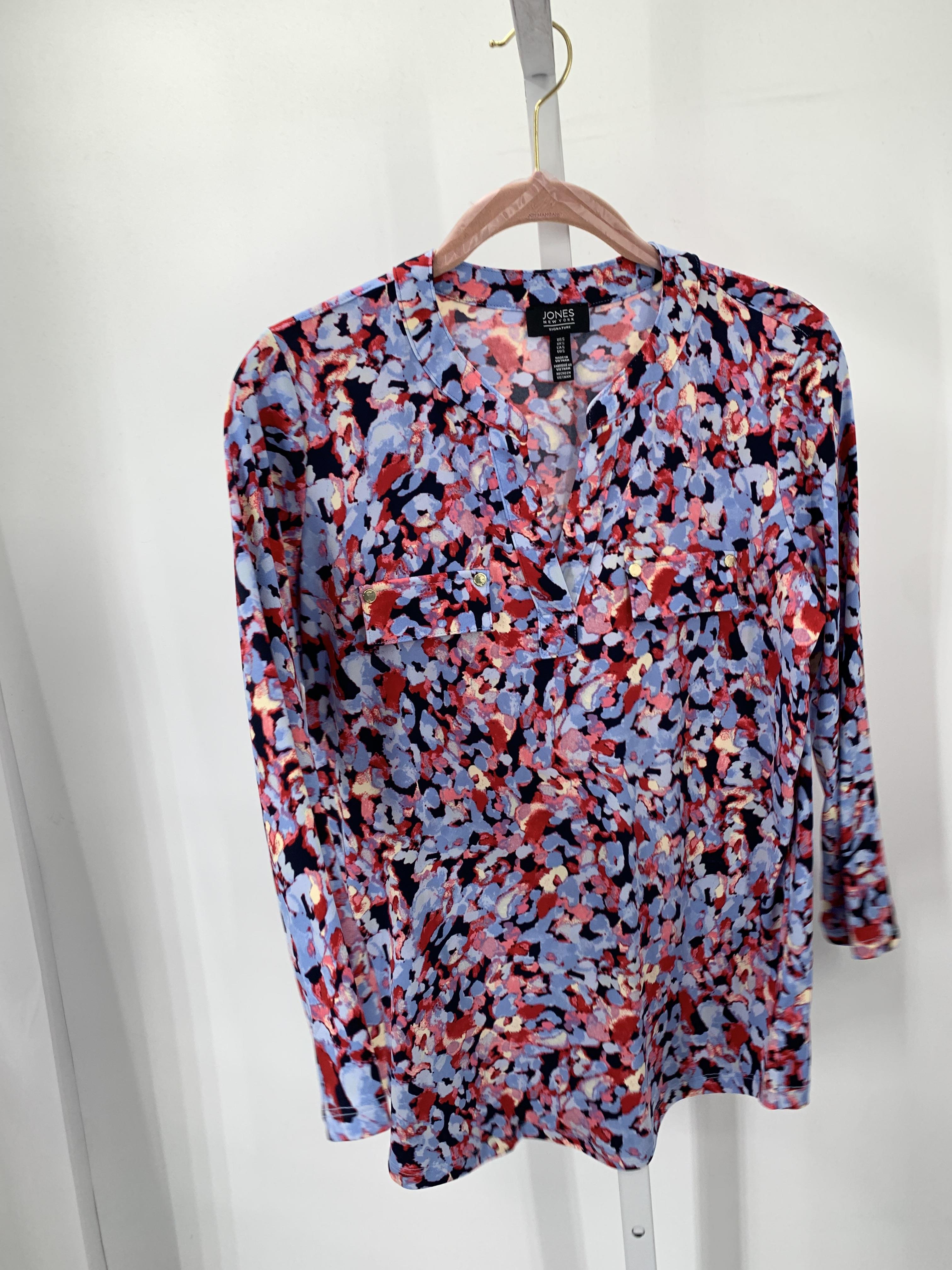 Jones New York Size Small Misses 3/4 Sleeve Shirt