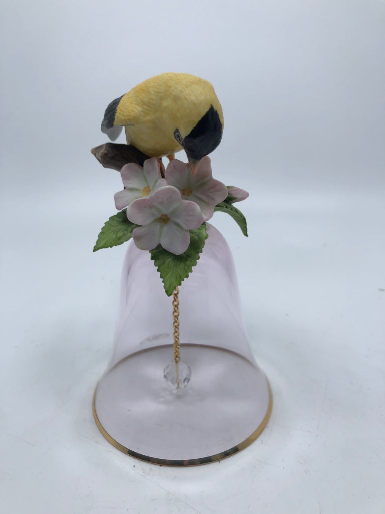 YELLOW BIRD FIGURE ON BELL.
